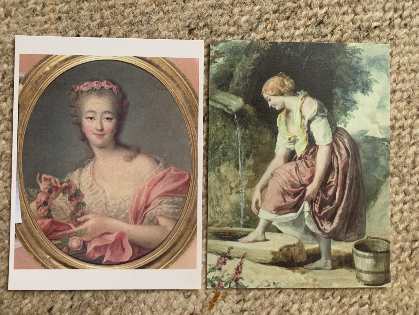 Set of 6 Zazzle art postcards - Artist unknown - Collectible cards - 1990s - Written