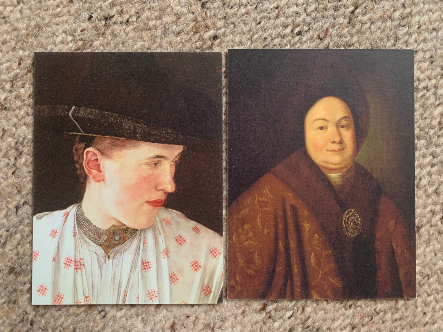 Set of 6 Zazzle art postcards - Artist unknown - Collectible cards - 1990s - Written