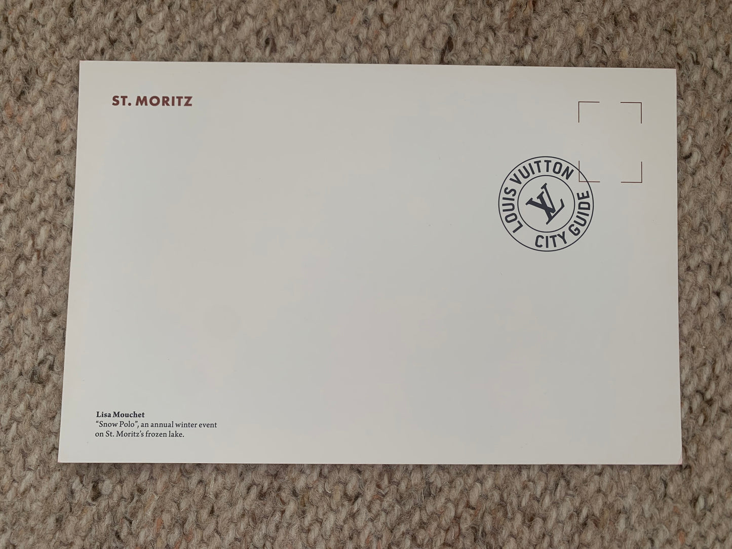 Snow Polo postcard - Event on St. Moritz frozen lake - 2000s - unused