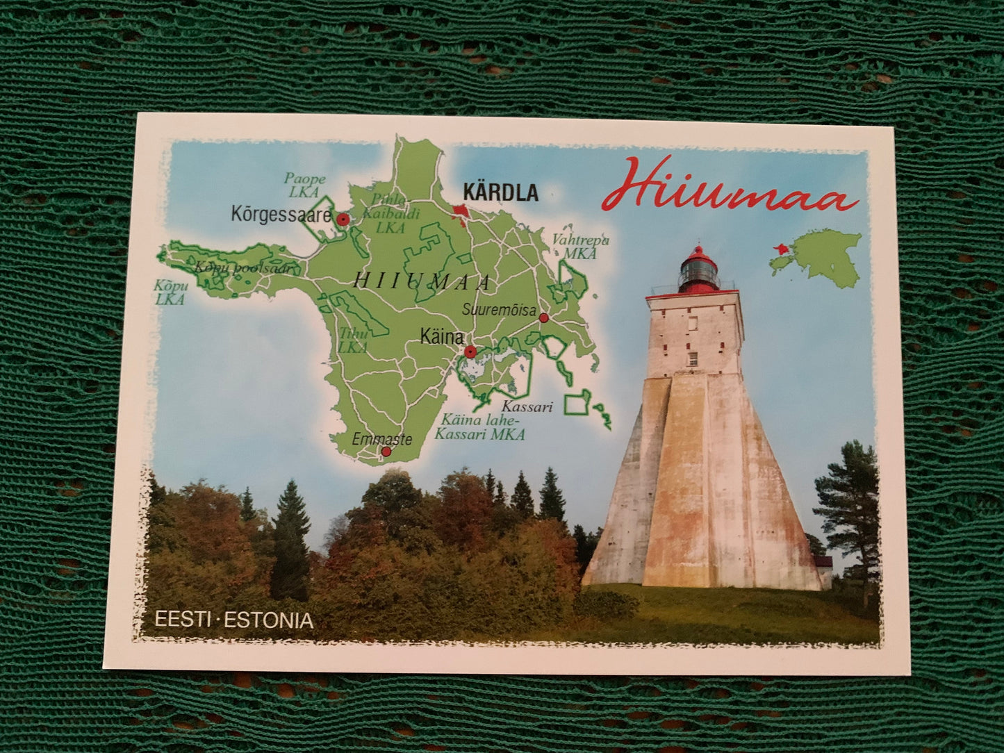 ESTONIA postcard for collecting or post crossing - Views of Hiiumaa island - Kõpu Lighthouse - 2000's - unused