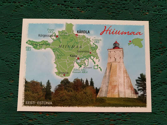 ESTONIA postcard for collecting or post crossing - Views of Hiiumaa island - Kõpu Lighthouse - 2000's - unused