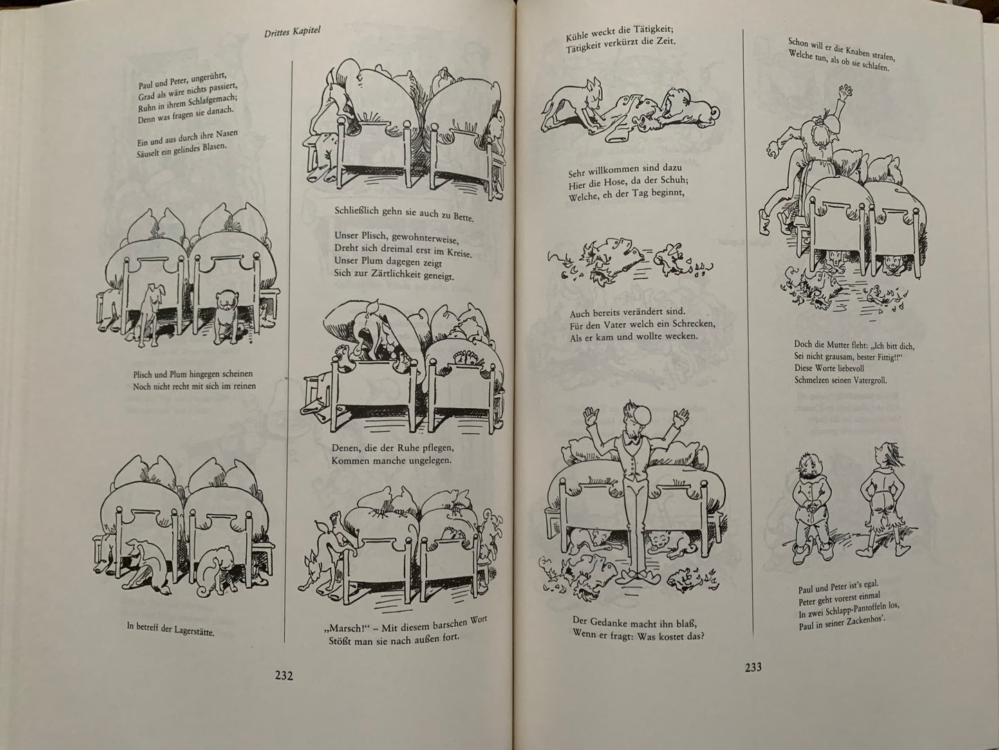 Vintage comic satire book in German - "Das dicke BUSCH-BUCH" - A thick Joke Book - Wolfgang Teichmann - Printed in DDR / GDR - 1981
