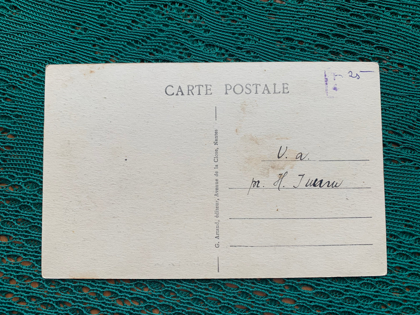 Old postcard - Antique postcard - France - Brest - Castle and the Semaphore - early 1900s - Unused