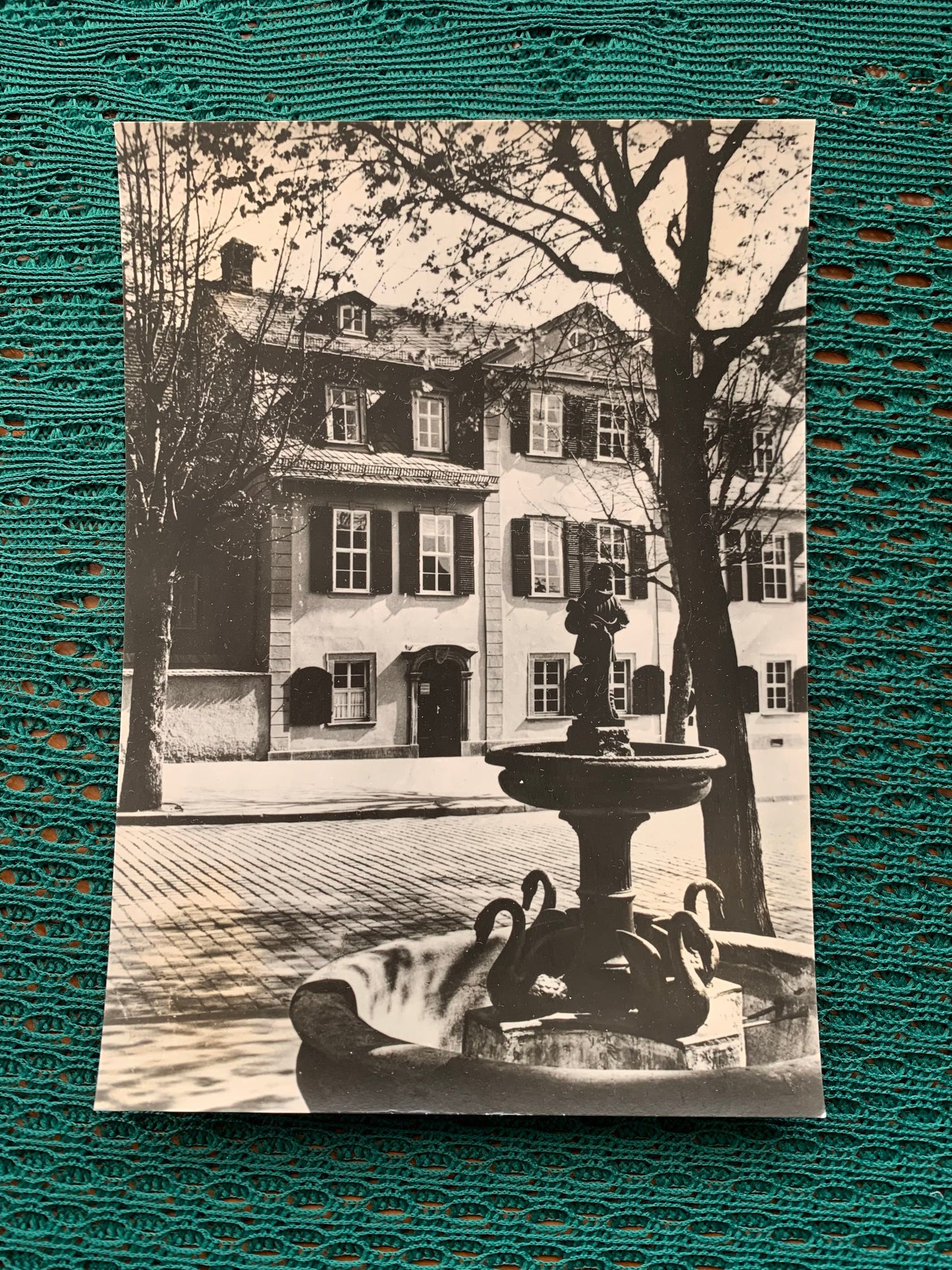 Old German photo postcard - Weimar - Schiller's house - 1960s - Unused