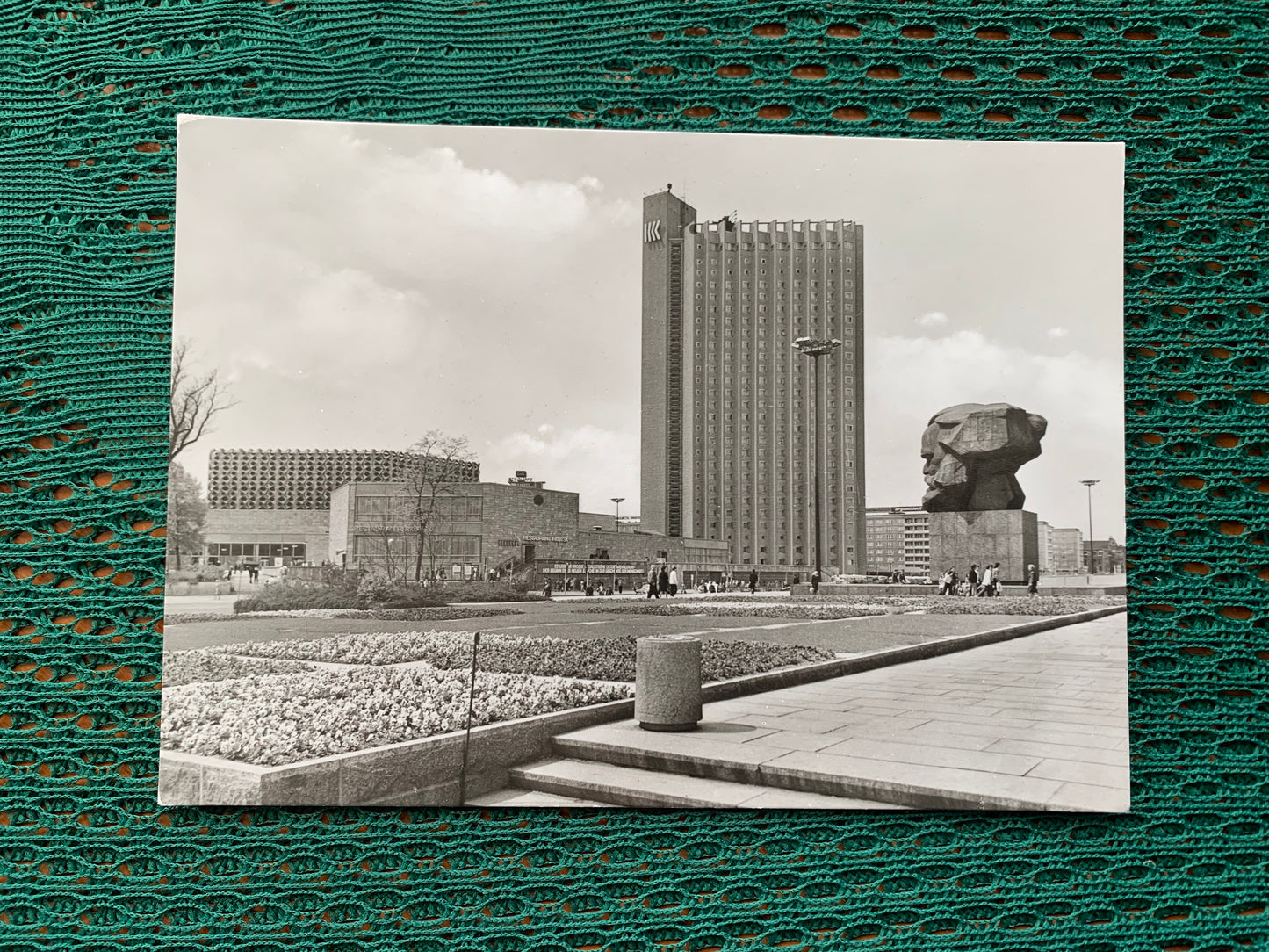 Old German photo postcard - DDR - GDR - KARL-MARX-STADT  - City hall - 1970s - Unused