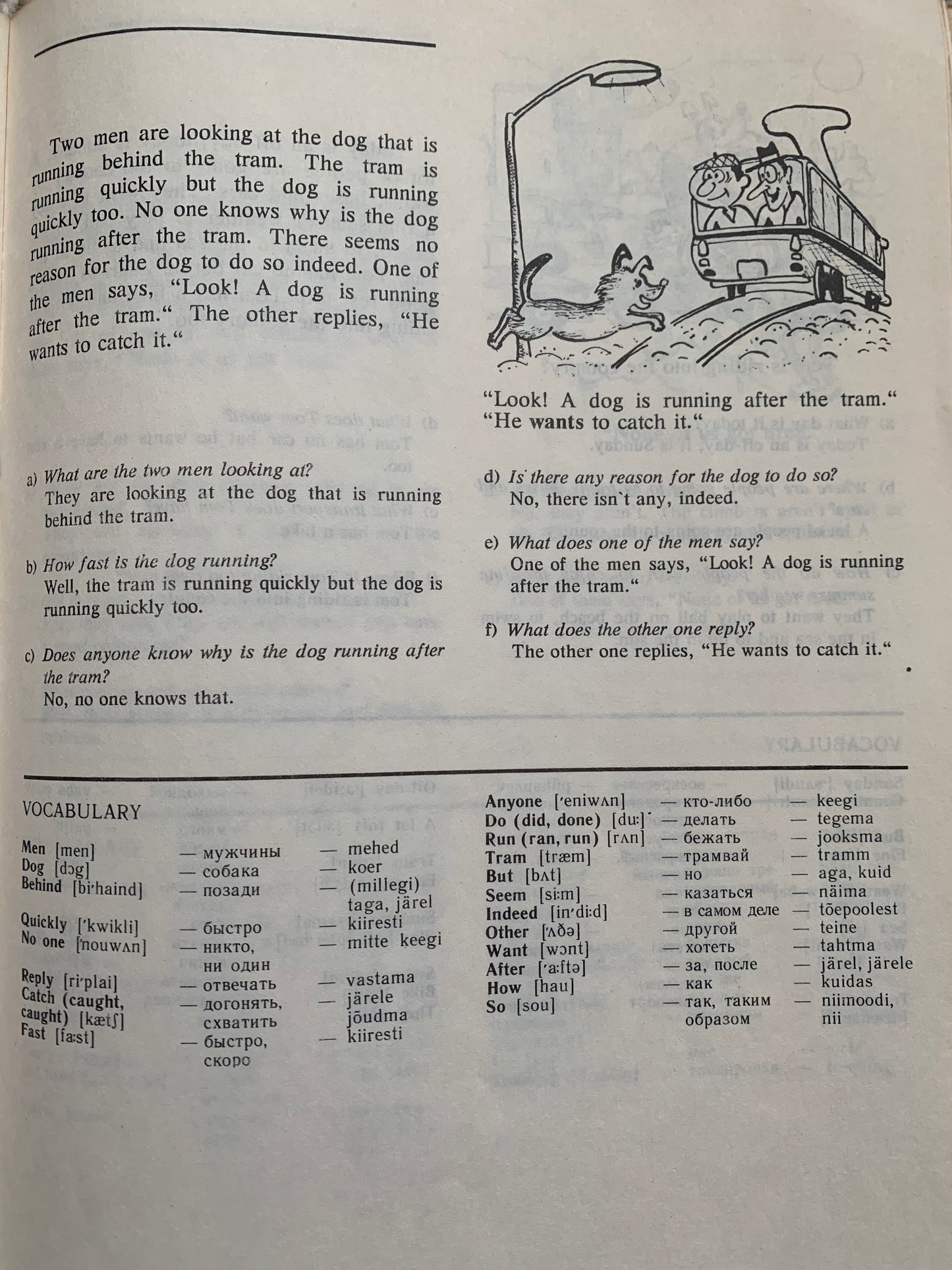 MERRY PICTURES - Vintage Estonian Children's Book in English, Russian and Estonian - Learn the language - 1992