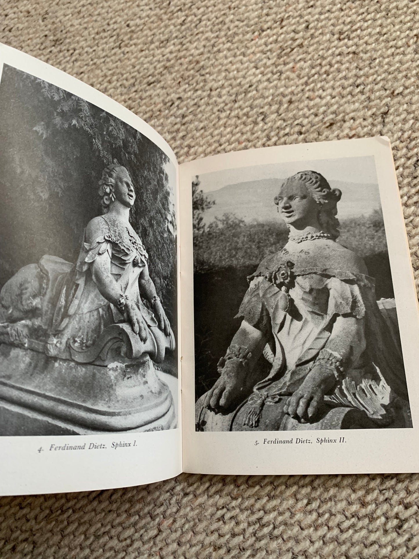 Der Figurenschmuck des Parks von Veitshöchheim von Ferdinand Dietz - Der Kunstbrief - Antique Art Book - early 1900's