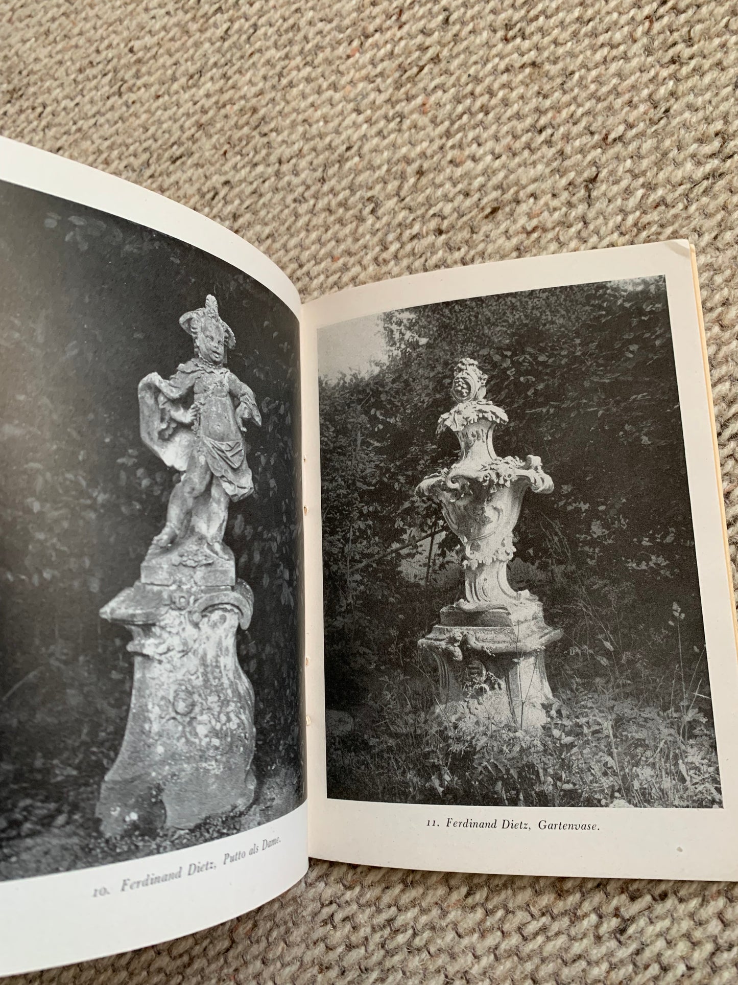 Der Figurenschmuck des Parks von Veitshöchheim von Ferdinand Dietz - Der Kunstbrief - Antique Art Book - early 1900's