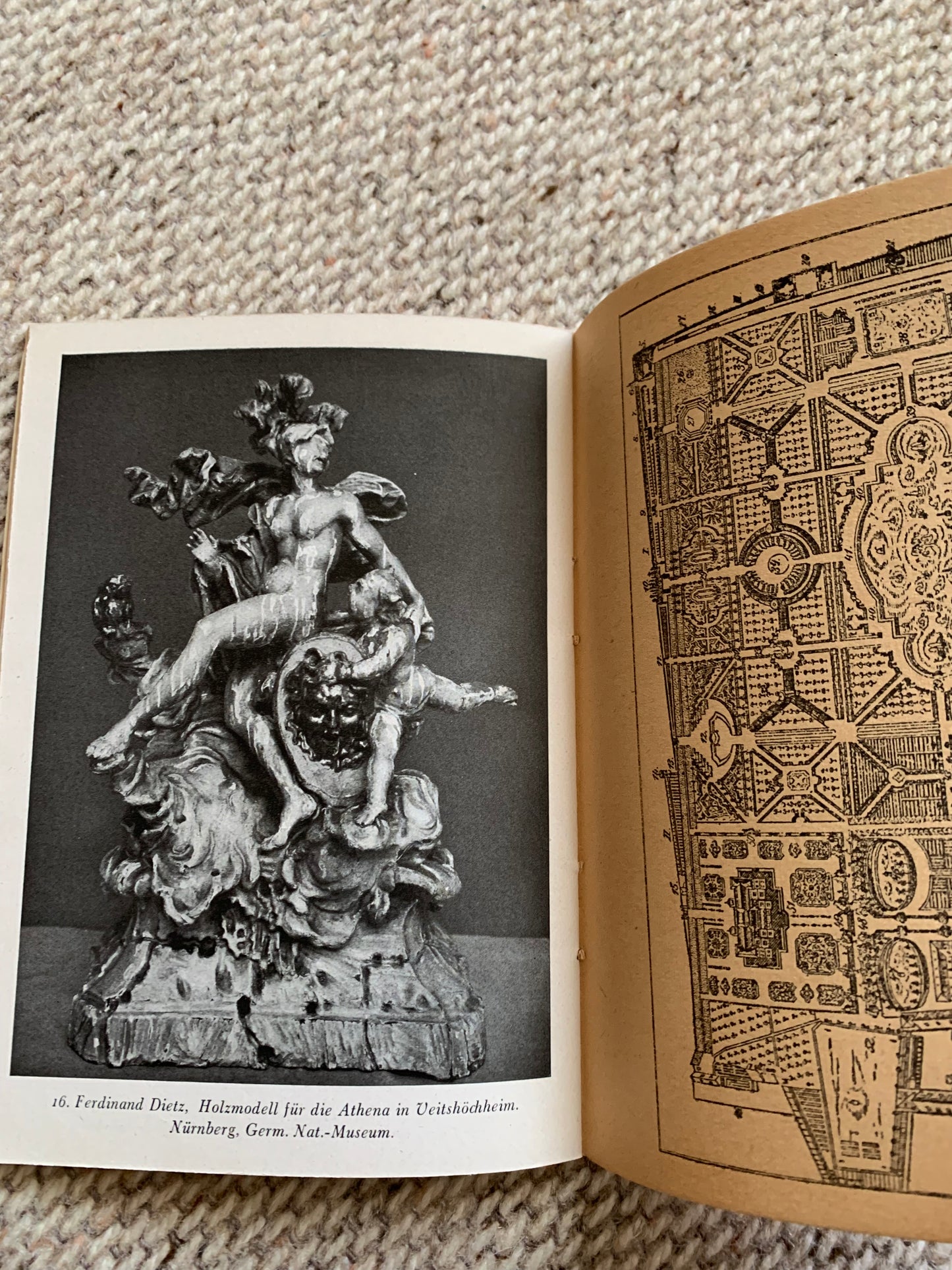 Der Figurenschmuck des Parks von Veitshöchheim von Ferdinand Dietz - Der Kunstbrief - Antique Art Book - early 1900's