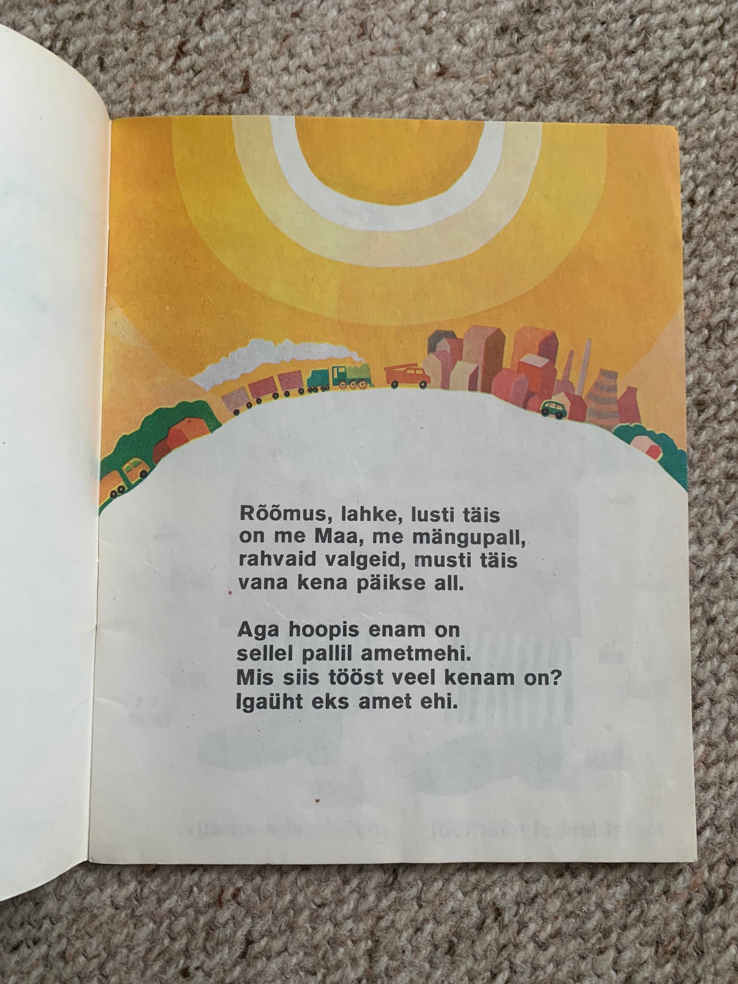 Vintage Children's Book in Estonian - NÄÄRIAMETID - Lovely retro illustrations - Printed in USSR - 1977