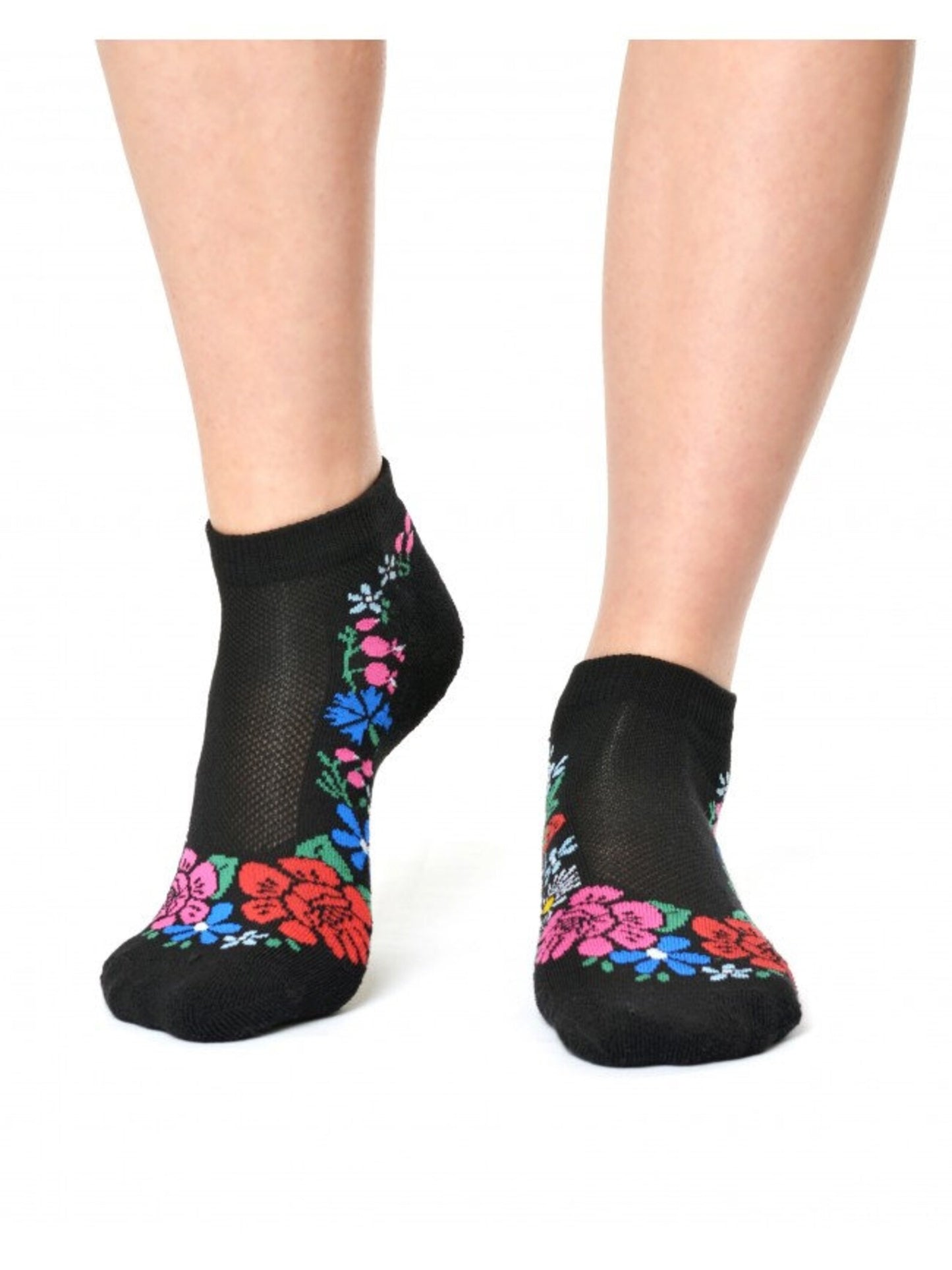 Half-terry socks with Estonian national floral pattern. Pick your favourite! Muhu island Folk, Rye Flower, Halliste Folk, Cannabis leaves