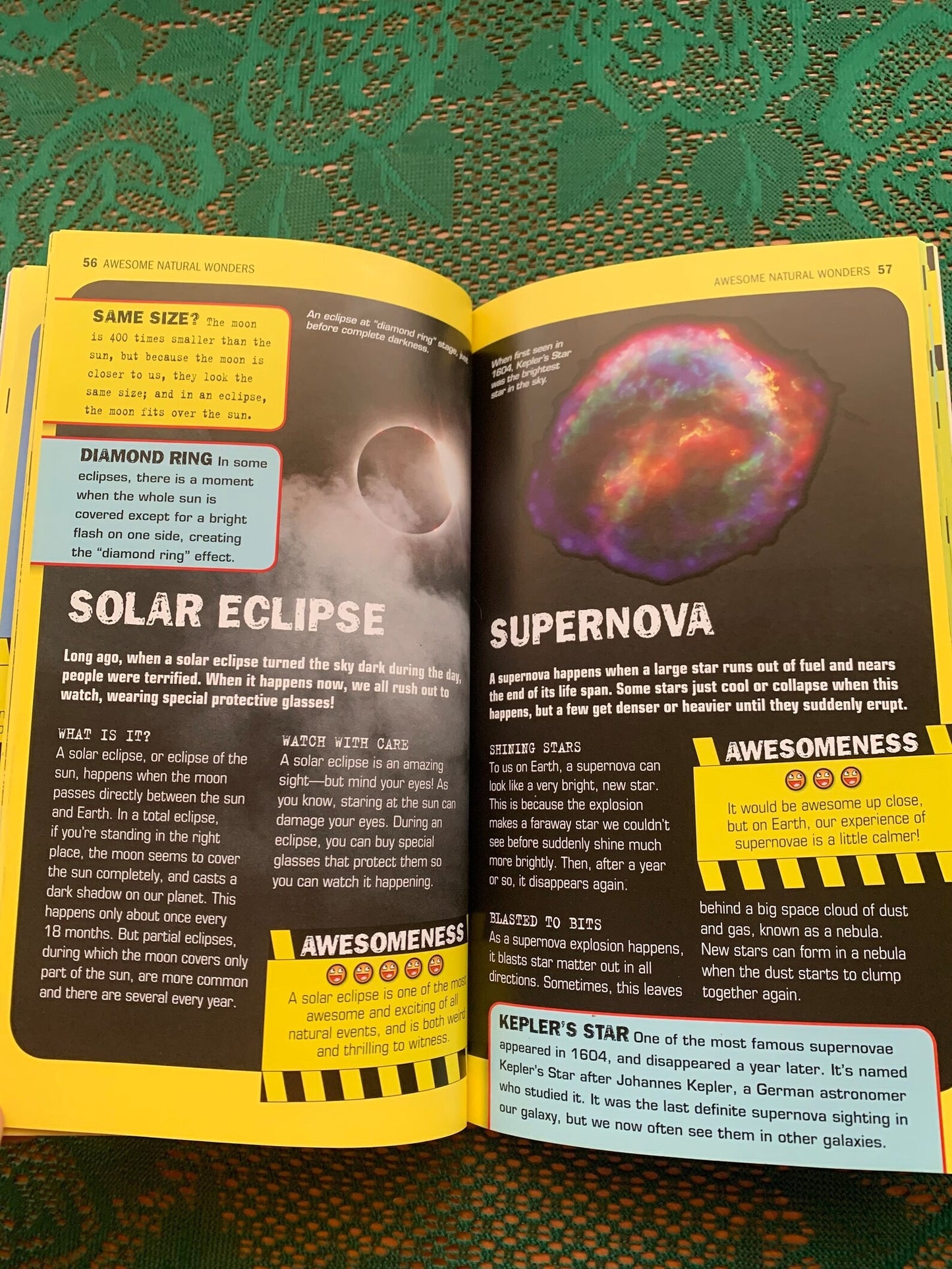Reference book "100 Most Awesome Things on the Planet" - Anna Claybourne - Scholastic - see photos!