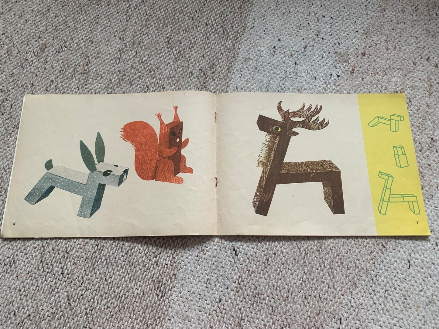 Estonian Children's Craft book - ANIMALS FROM MATCHBOXES - Printed in 1984 - USSR