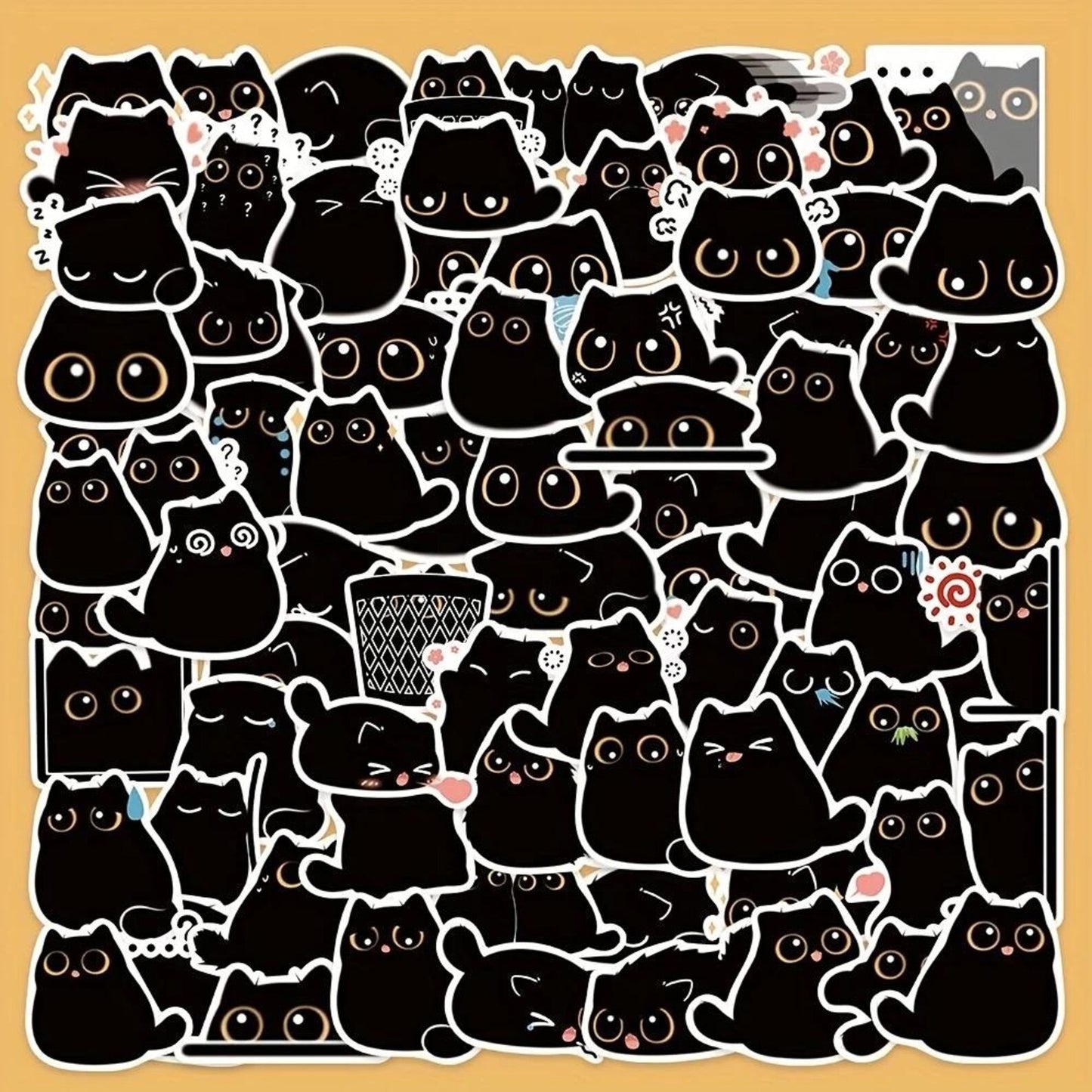 50 pcs Vintage Black and White colour Stickers - Deco Paper Ephemera