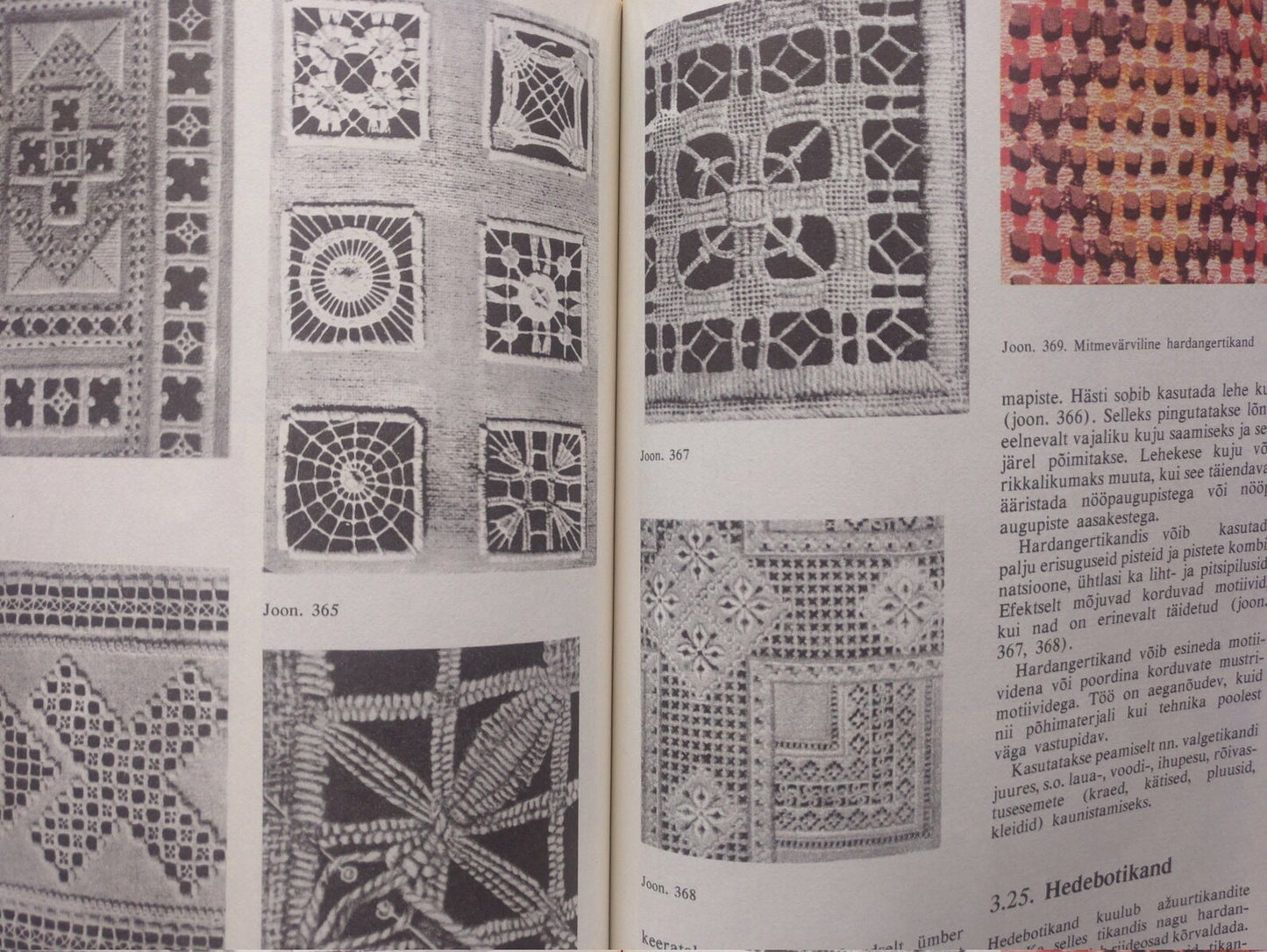 Vintage Estonian Crafts book - Embroidery techniques and patterns - Printed in 1988