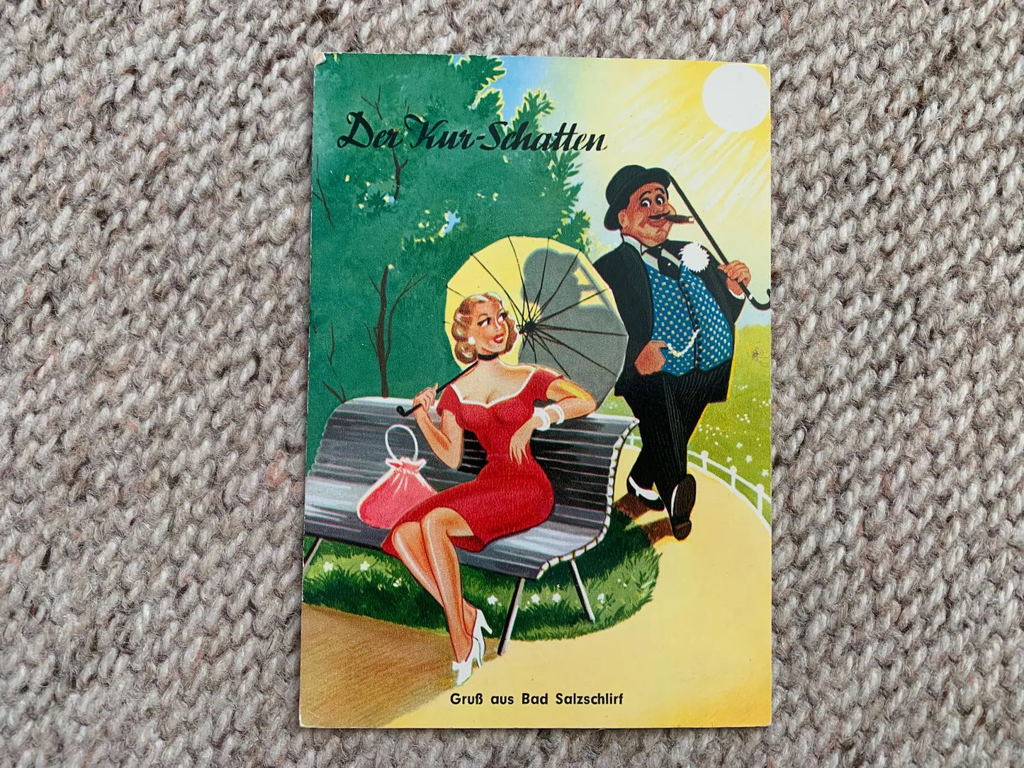 Old German postcard - Antique postcard - Humour Post card - Carte Postale - Early 1900's - Unused