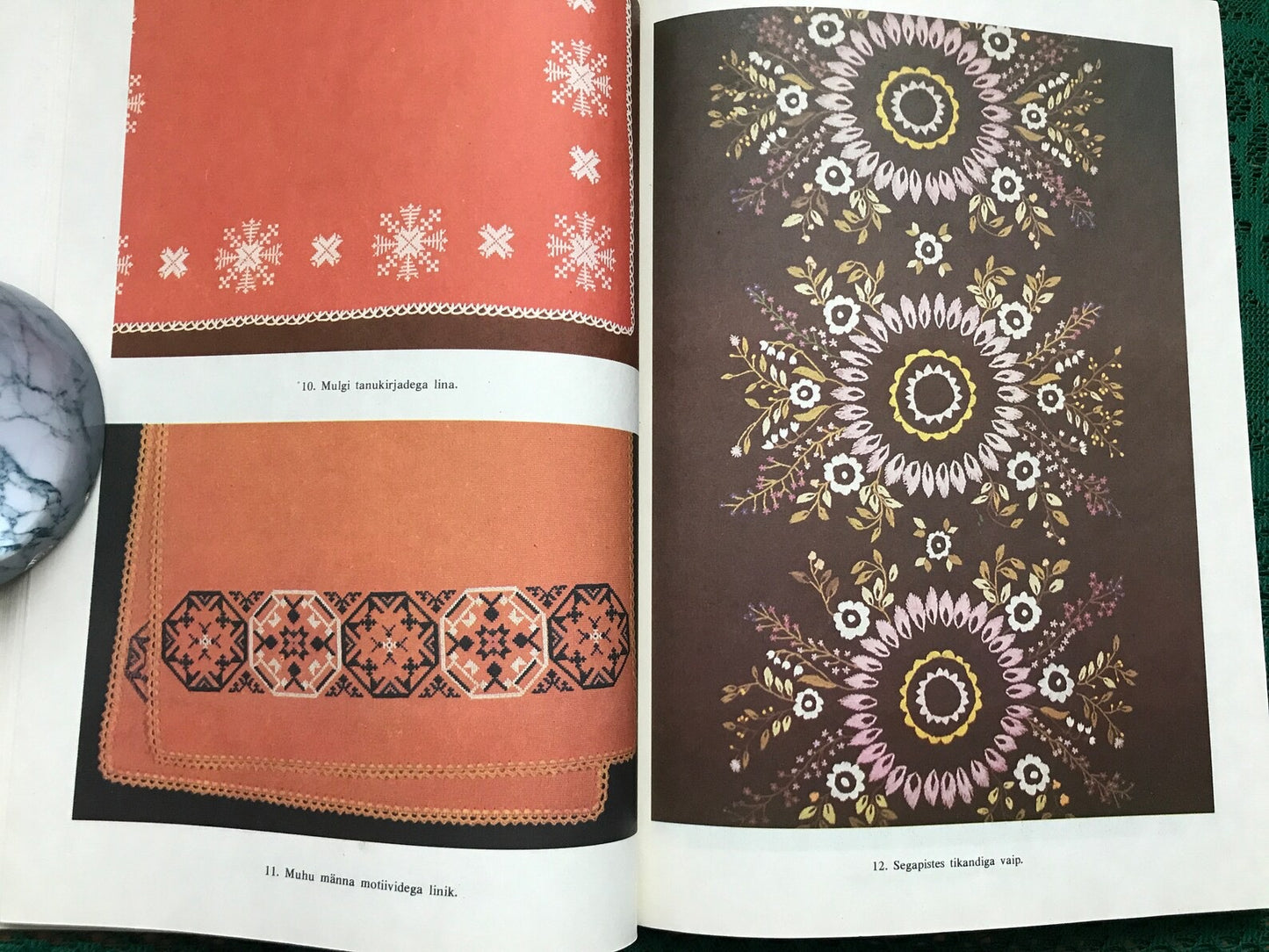 Vintage Estonian Crafts book - Embroidery techniques and patterns - Printed in 1988