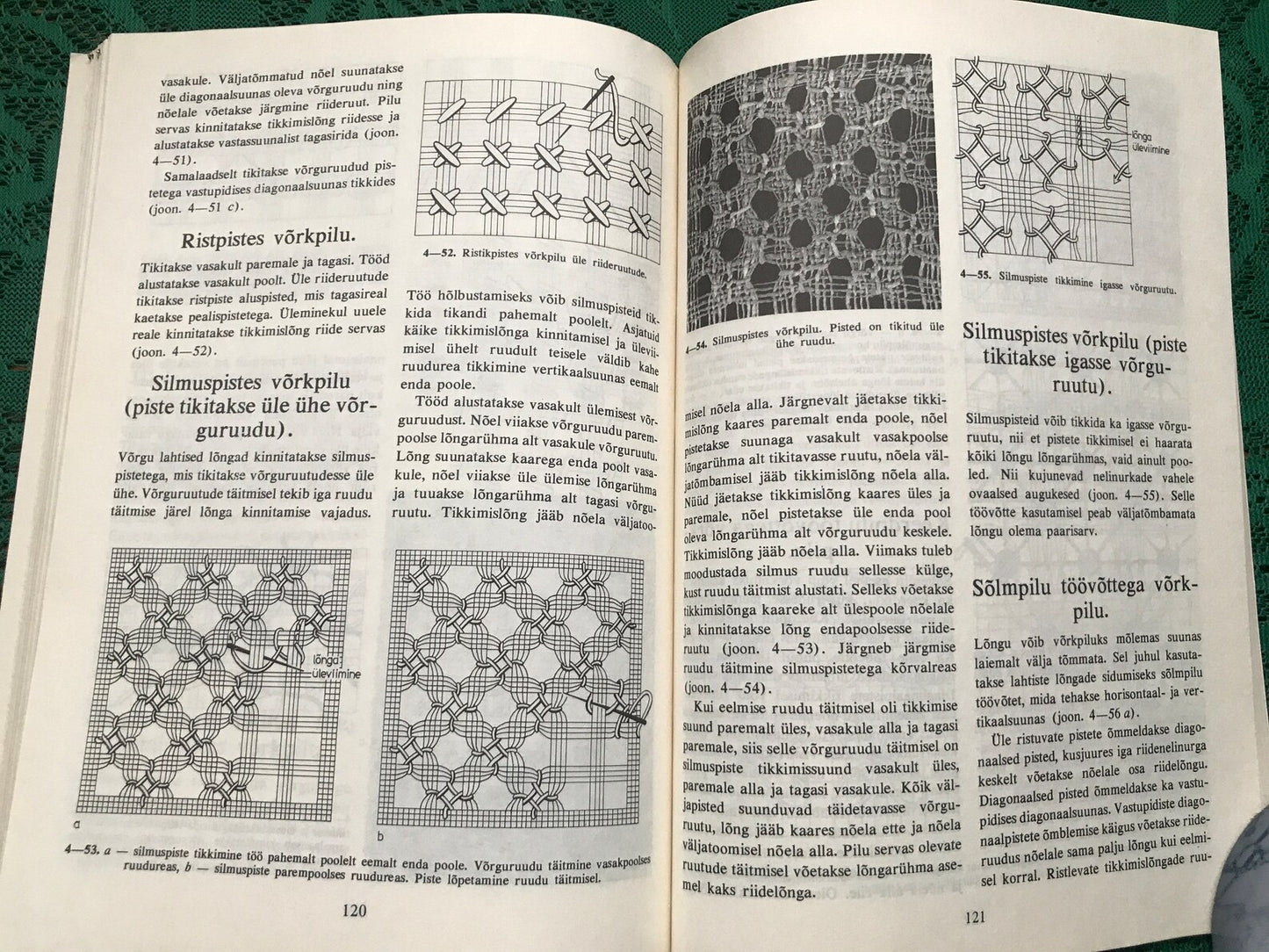 Vintage Estonian Crafts book - Embroidery techniques and patterns - Printed in 1988