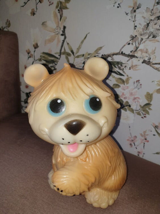 Vintage Soviet Squeaky Rubber Toy - DOG - 1980s