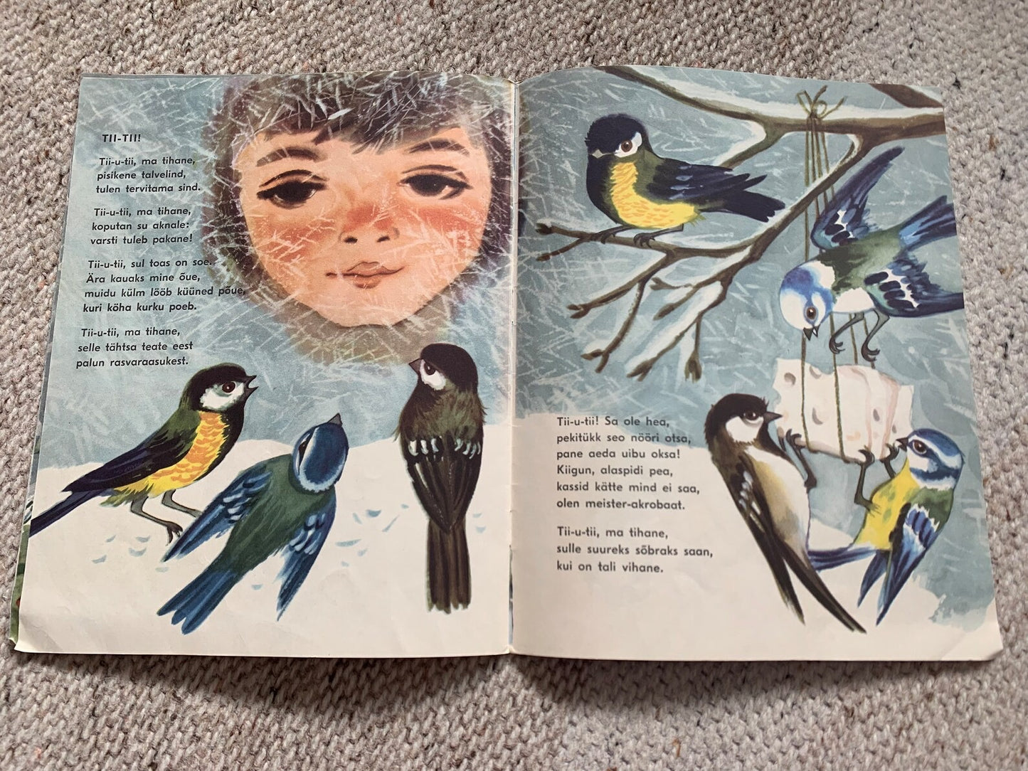 Vintage Children's Book in Estonian - VALGETE LIBLKATE AEG - Lovely illustrations - Printed in USSR - 1968