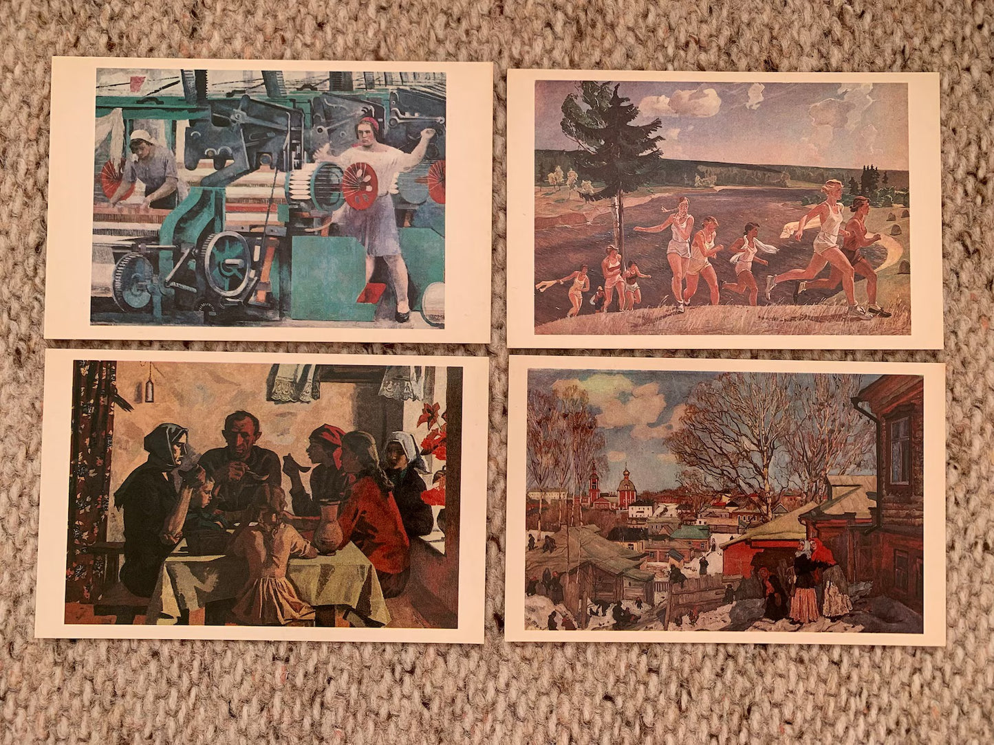 PAINTING - Tropinin - Petrov-Vodkin - Serov - Briullov - Repin - Yuon - 15 Vintage unused USSR art postcards from The Russian Museum in Leningrad
