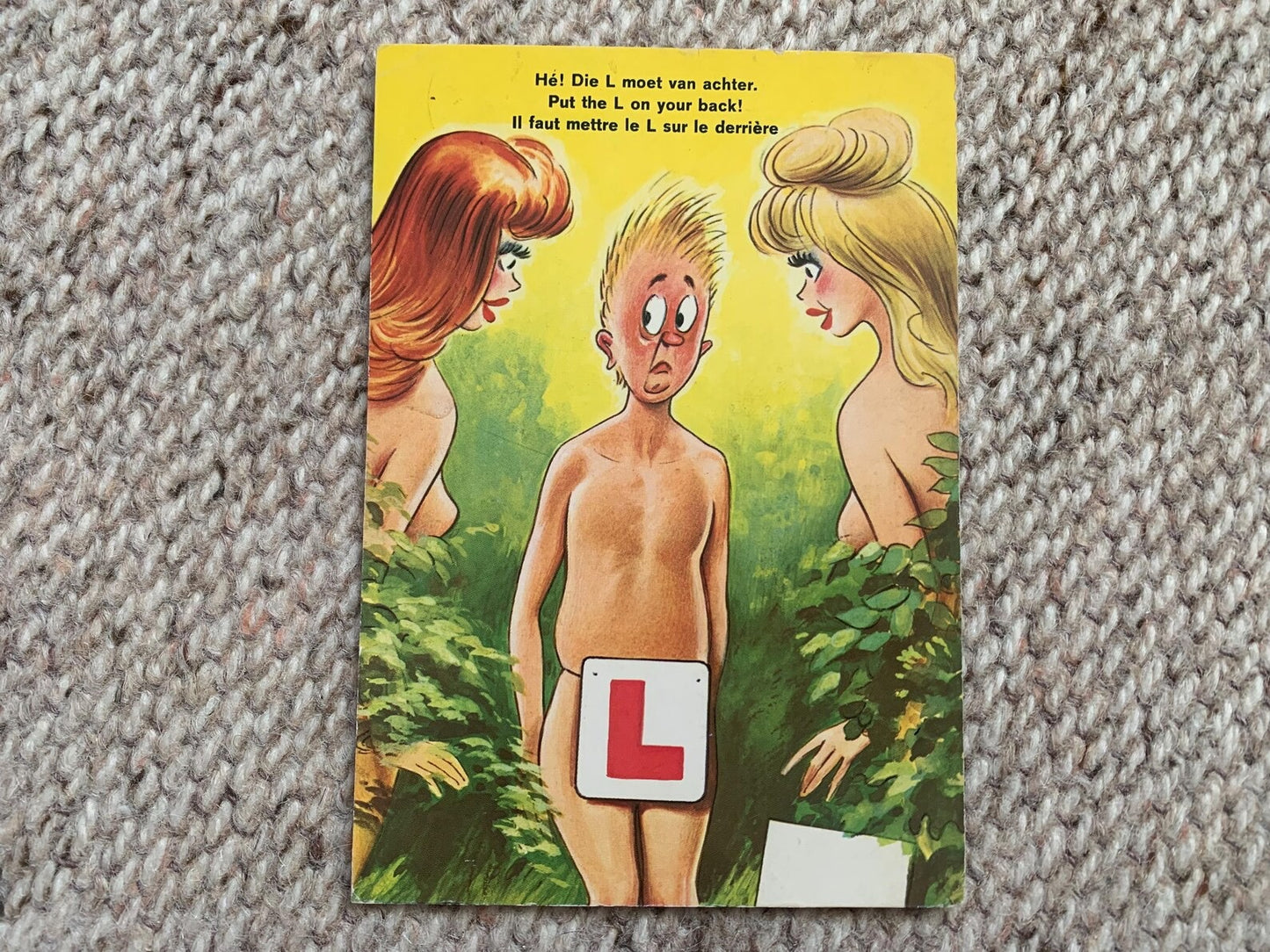 Old postcard - Antique postcard - Humour Post card - Carte Postale - Sent to Kortenberg 1973