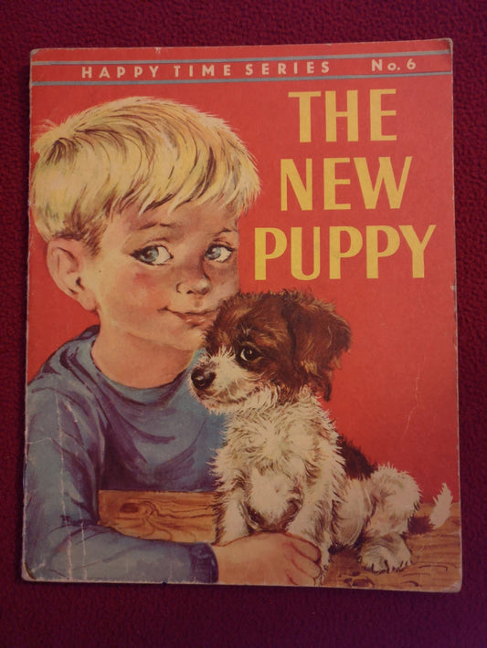 Vintage Children's Book in English - THE NEW PUPPY - Happy time series - Golden Pleasure Books - 1962