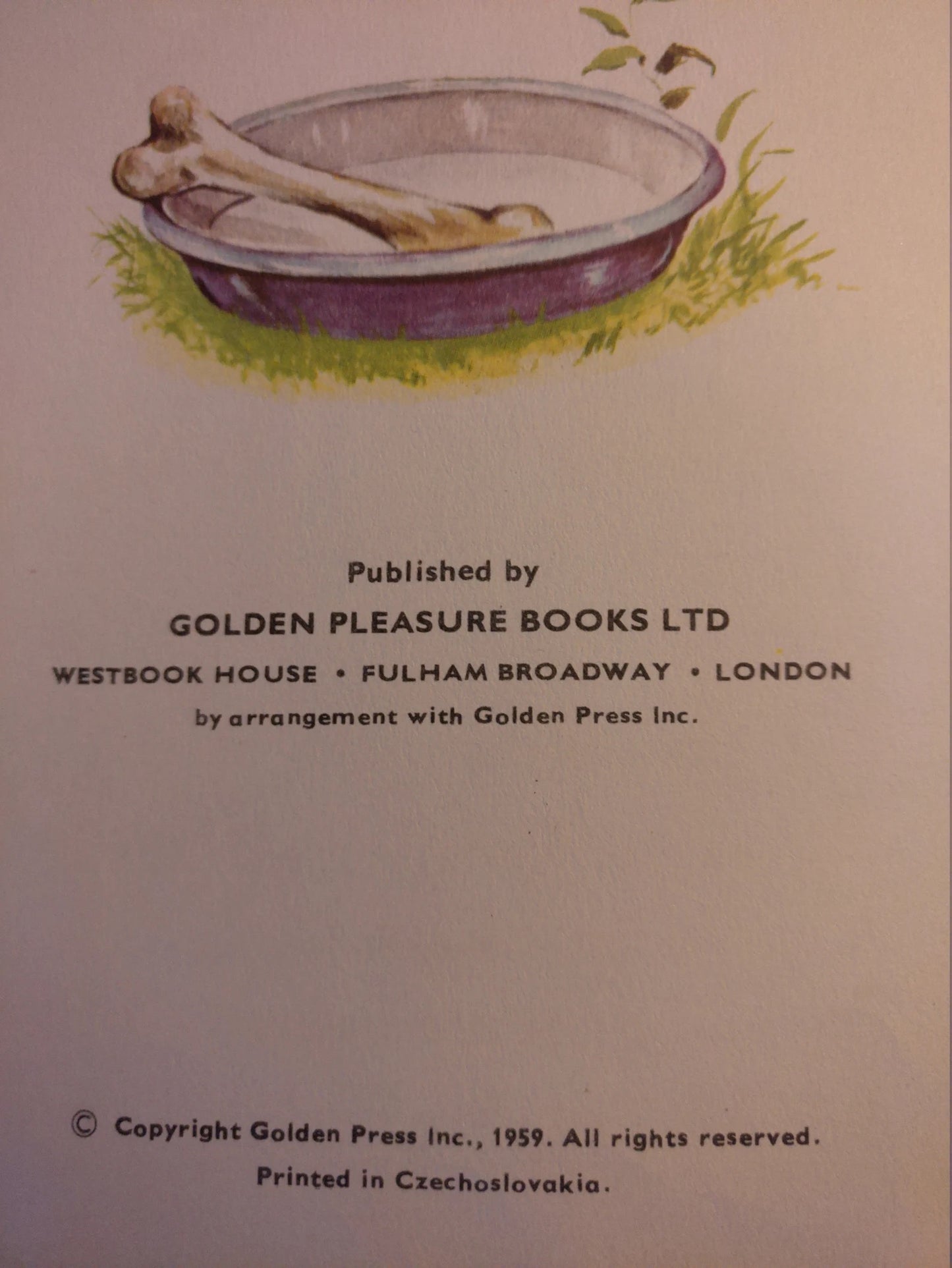 Vintage Children's Book in English - THE NEW PUPPY - Happy time series - Golden Pleasure Books - 1962