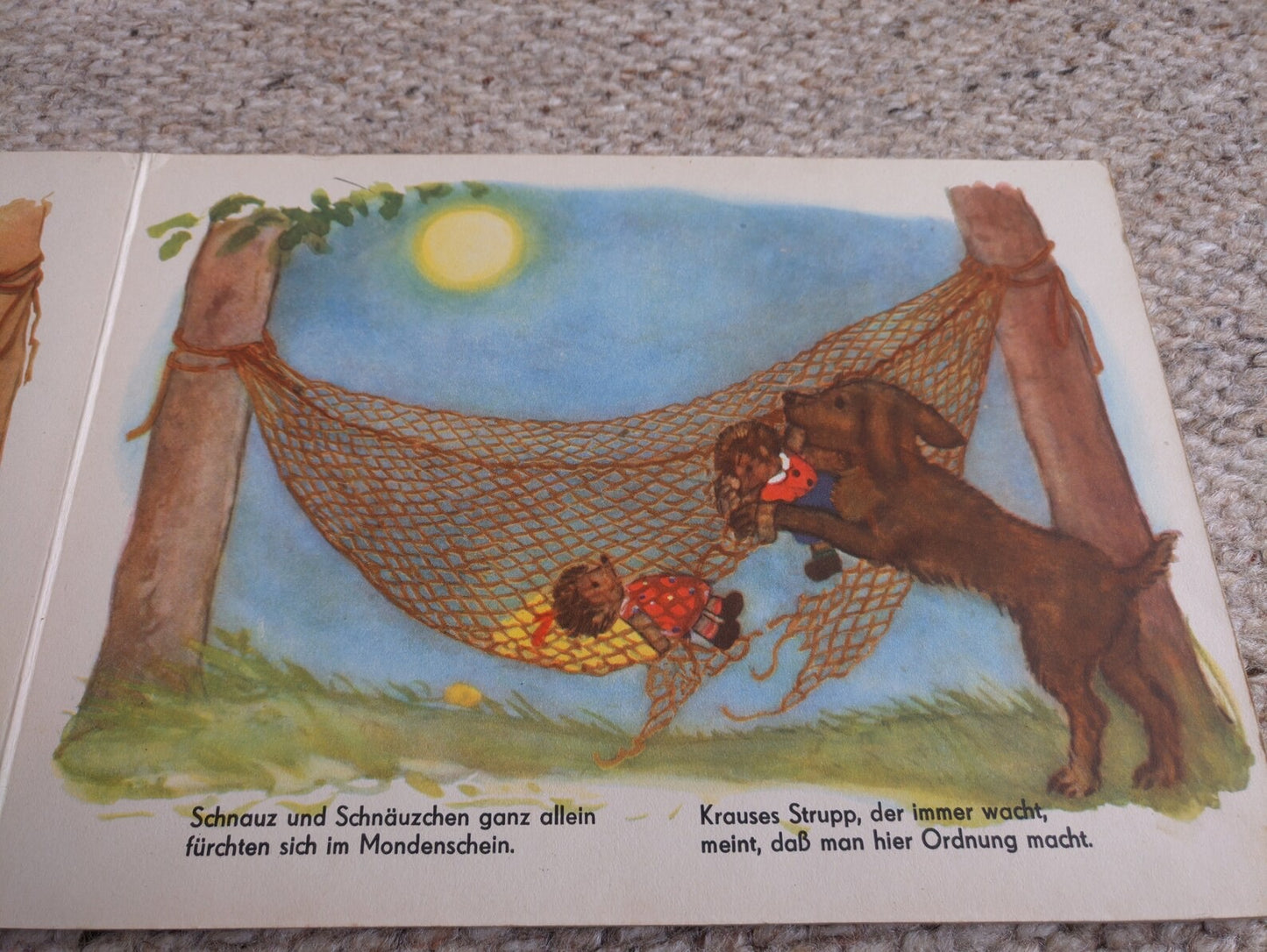 Vintage DDR / GDR children's book "Schnauz und Schnäuzchen" 1950s. Herbert Schulze buch. Illustrations by Anneliese Hinze. Retro German book.