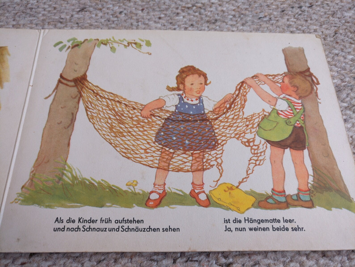 Vintage DDR / GDR children's book "Schnauz und Schnäuzchen" 1950s. Herbert Schulze buch. Illustrations by Anneliese Hinze. Retro German book.