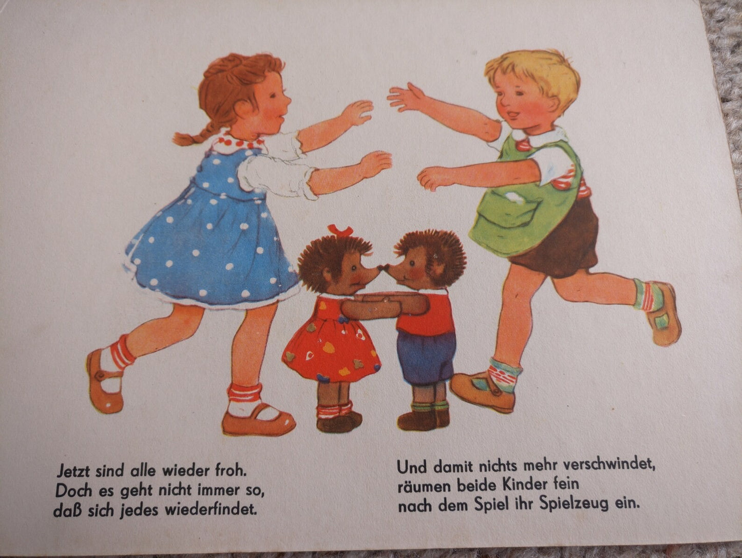 Vintage DDR / GDR children's book "Schnauz und Schnäuzchen" 1950s. Herbert Schulze buch. Illustrations by Anneliese Hinze. Retro German book.