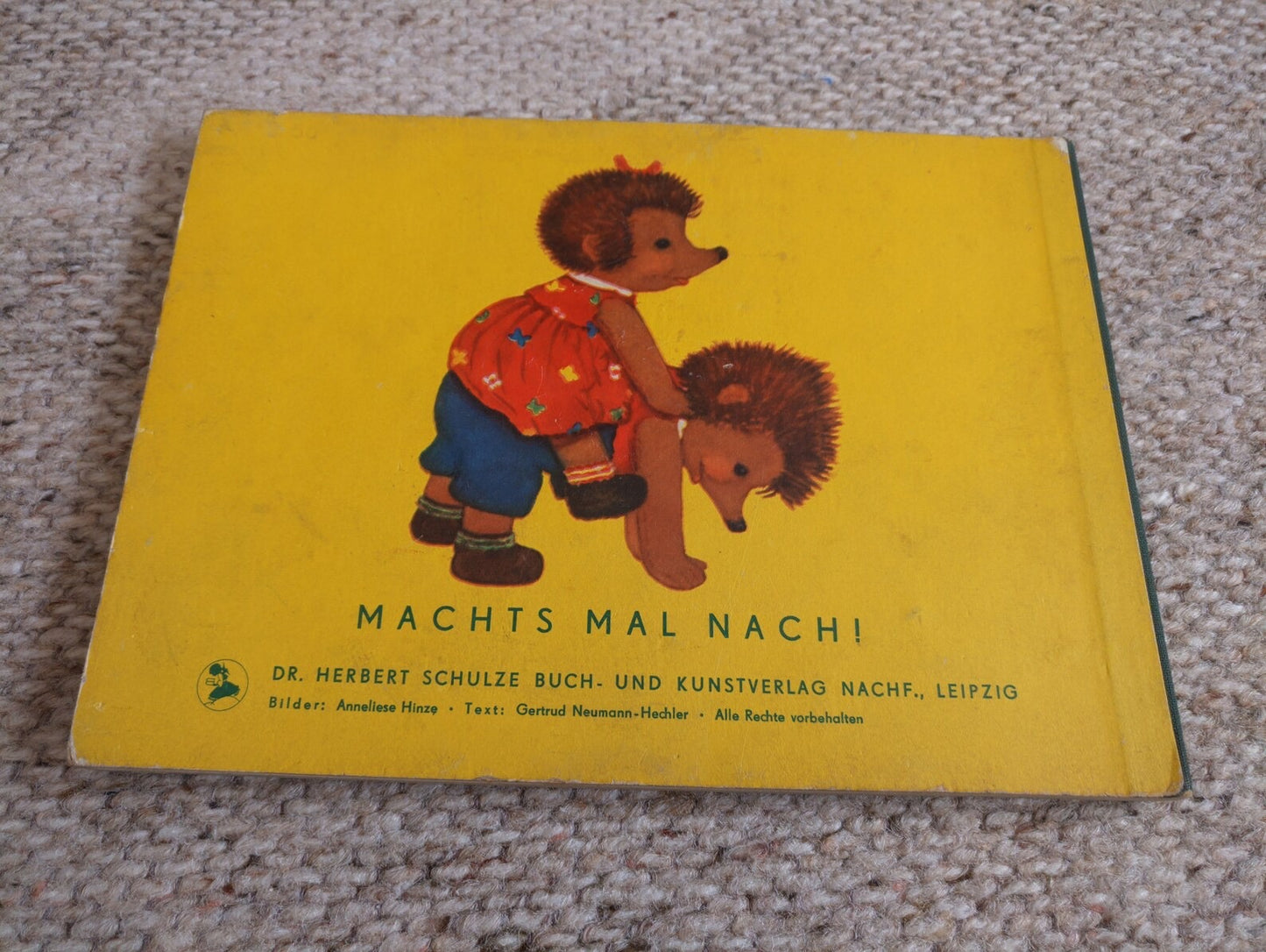 Vintage DDR / GDR children's book "Schnauz und Schnäuzchen" 1950s. Herbert Schulze buch. Illustrations by Anneliese Hinze. Retro German book.