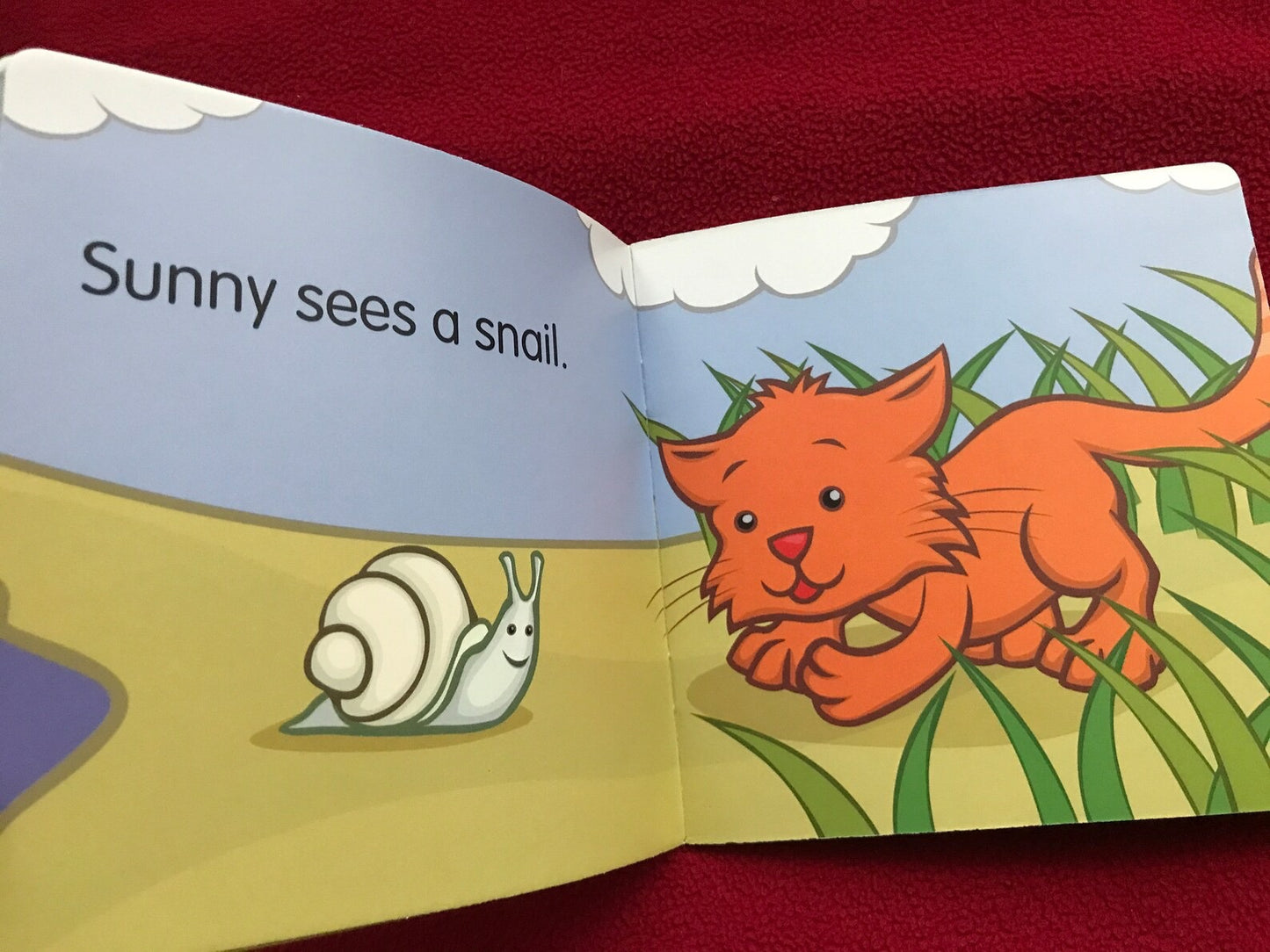 Set of 4 Vintage Helen Doron CAT SUNNY Children's Books for small Kids. Picture Books, Primer Books, Educational Books