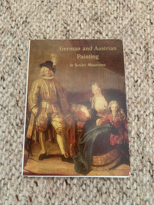 German and Austrian Painting in Soviet Museums - 16 Vintage unused USSR art postcards - Adolf Menzel - Hackert - Buchholz - Mengs - Pesne etc
