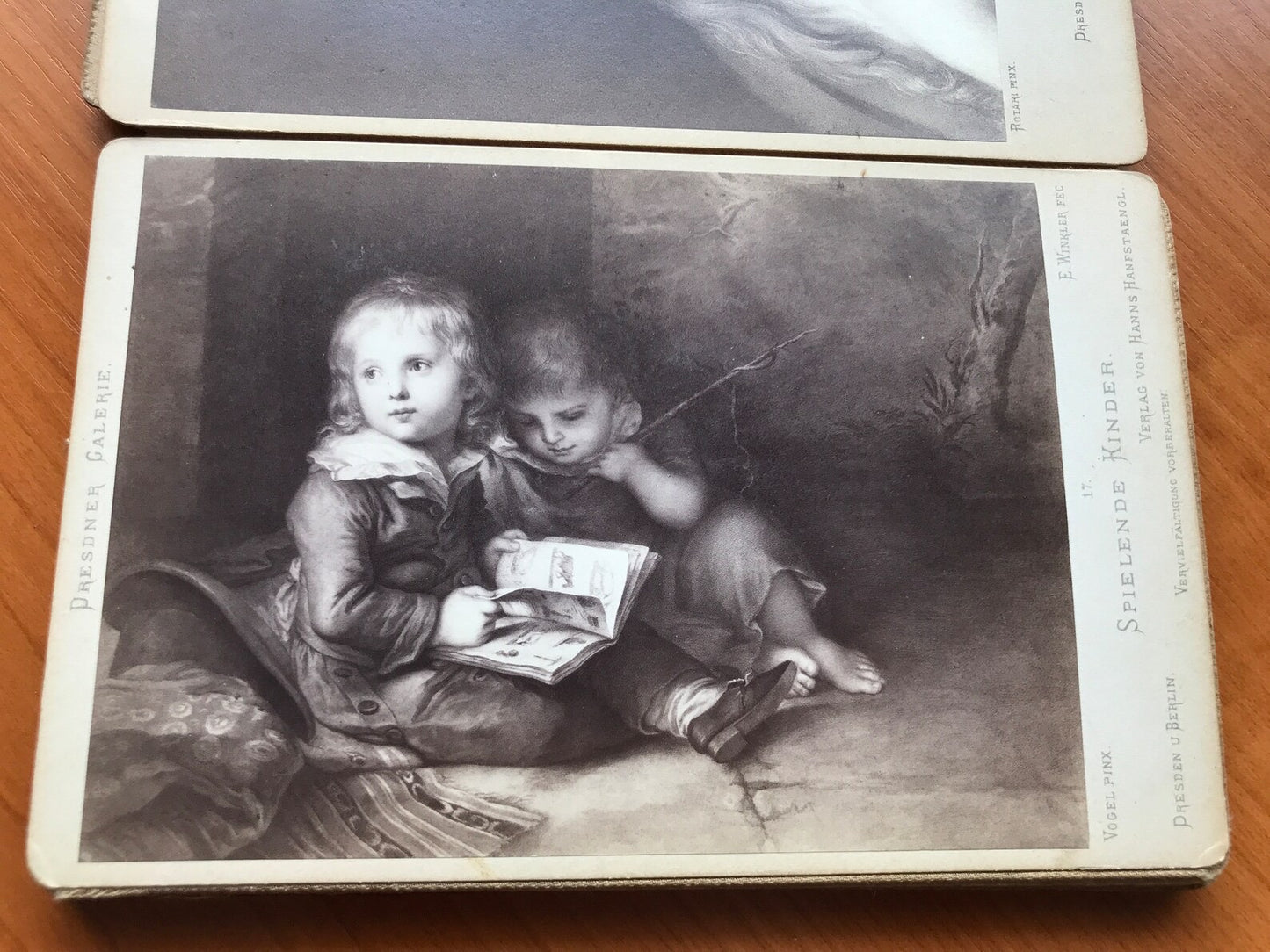 Dresdener Galerie Antique Art Book - Great Antique Art - Madonna, Cupido, Christus Brod - Art Print Folder - late 1800's or early 1900's