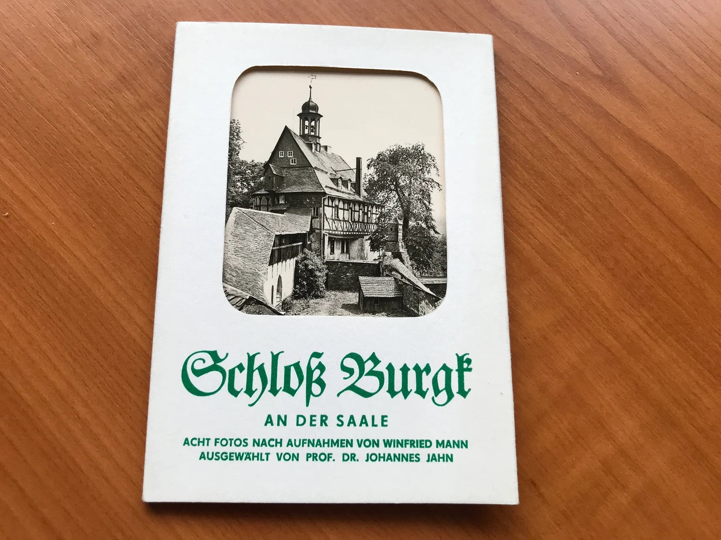 Vintage set of DDR castle photos prints postcards - Schloss Burgk An Der Saale - Kunst Verlag Leipzig - Printed in DDR / GDR - East Germany - 1970's - unused