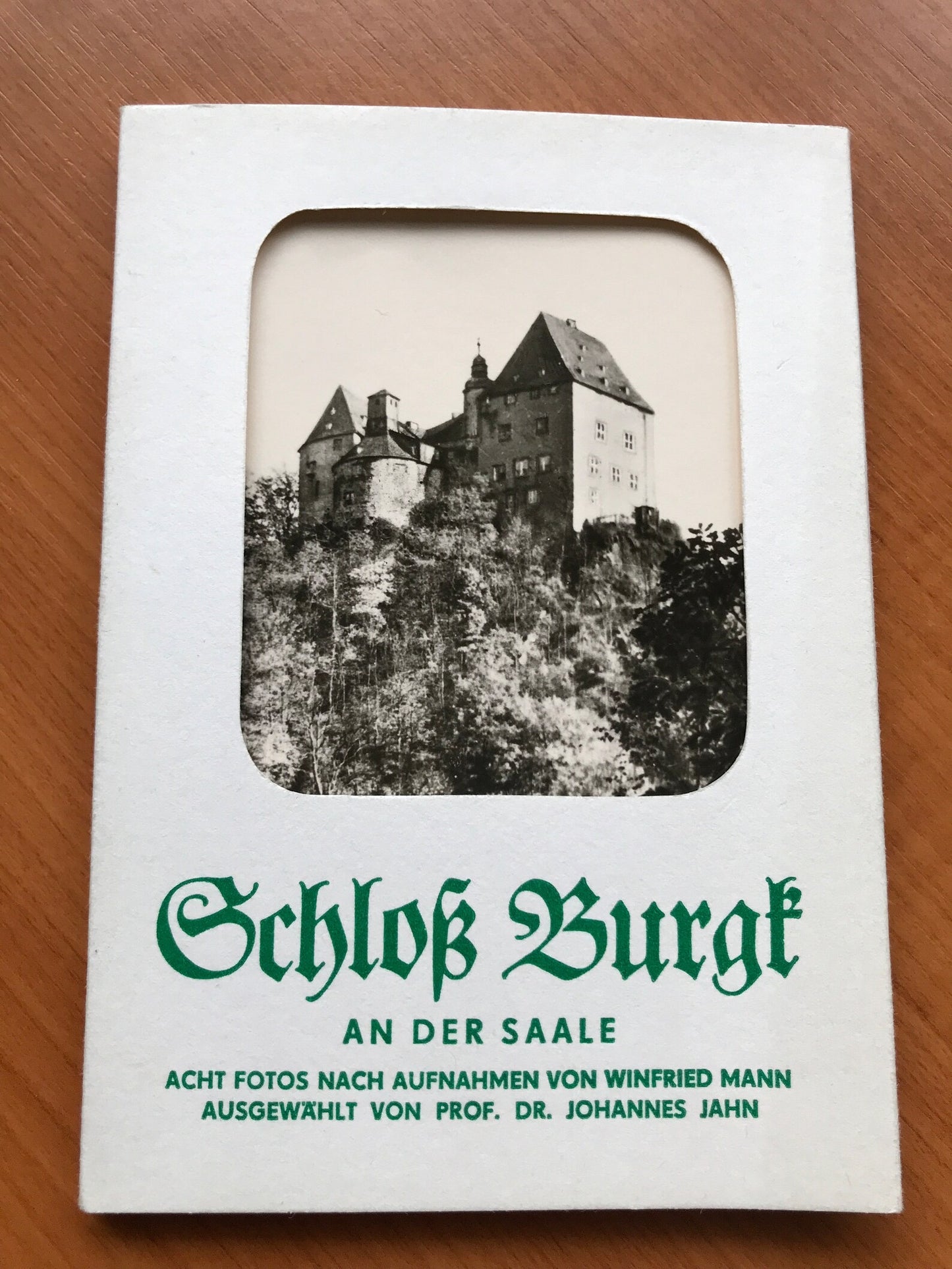 Vintage set of DDR castle photos prints postcards - Schloss Burgk An Der Saale - Kunst Verlag Leipzig - Printed in DDR / GDR - East Germany - 1970's - unused