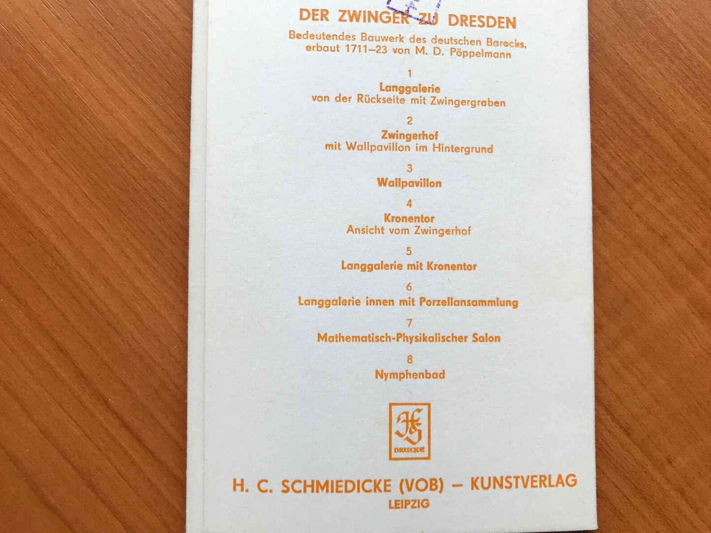 Vintage set of DDR photos prints postcards 1970s - Der Zwinger zu Dresden - Kunst Verlag Leipzig - Printed in DDR / GDR - East Germany - 1970's - unused