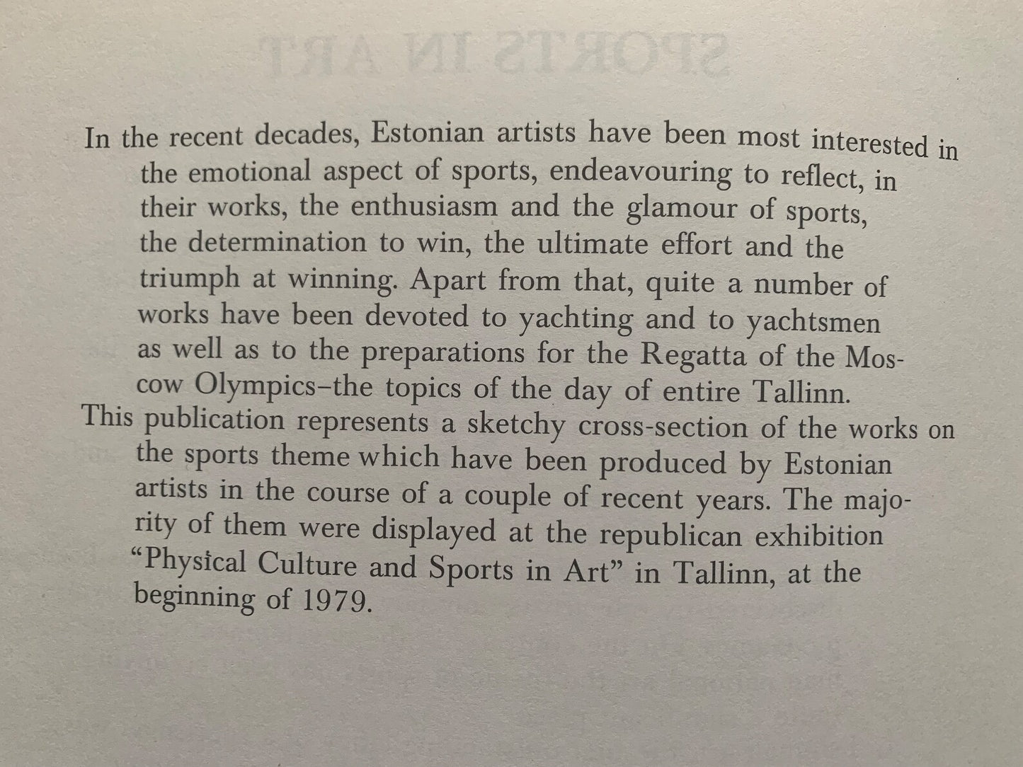 Set of 13 SPORTS in ART prints. Olympic Regatta Tallinn 1980 (Moscow Olympics 1980) USSR - Text in Estonian, Russian, English and German - Art by various Estonian artists - 1979 - unused