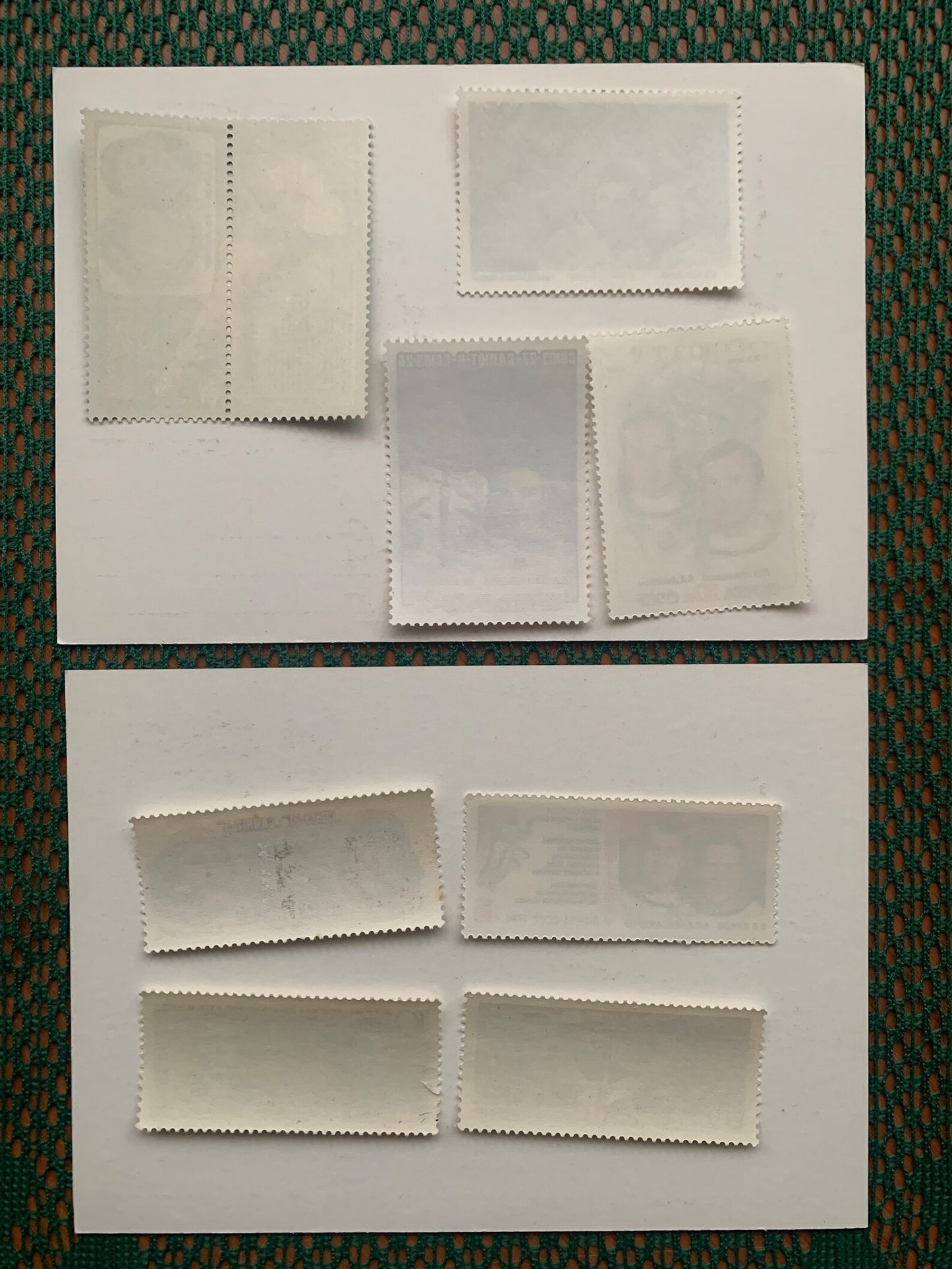 SPACE postage stamps and postcards - Soviet Astronauts - soyuz spacecraft - Vintage collectible stamps - Issued in USSR/CCCP 1960s, 1980s - unused