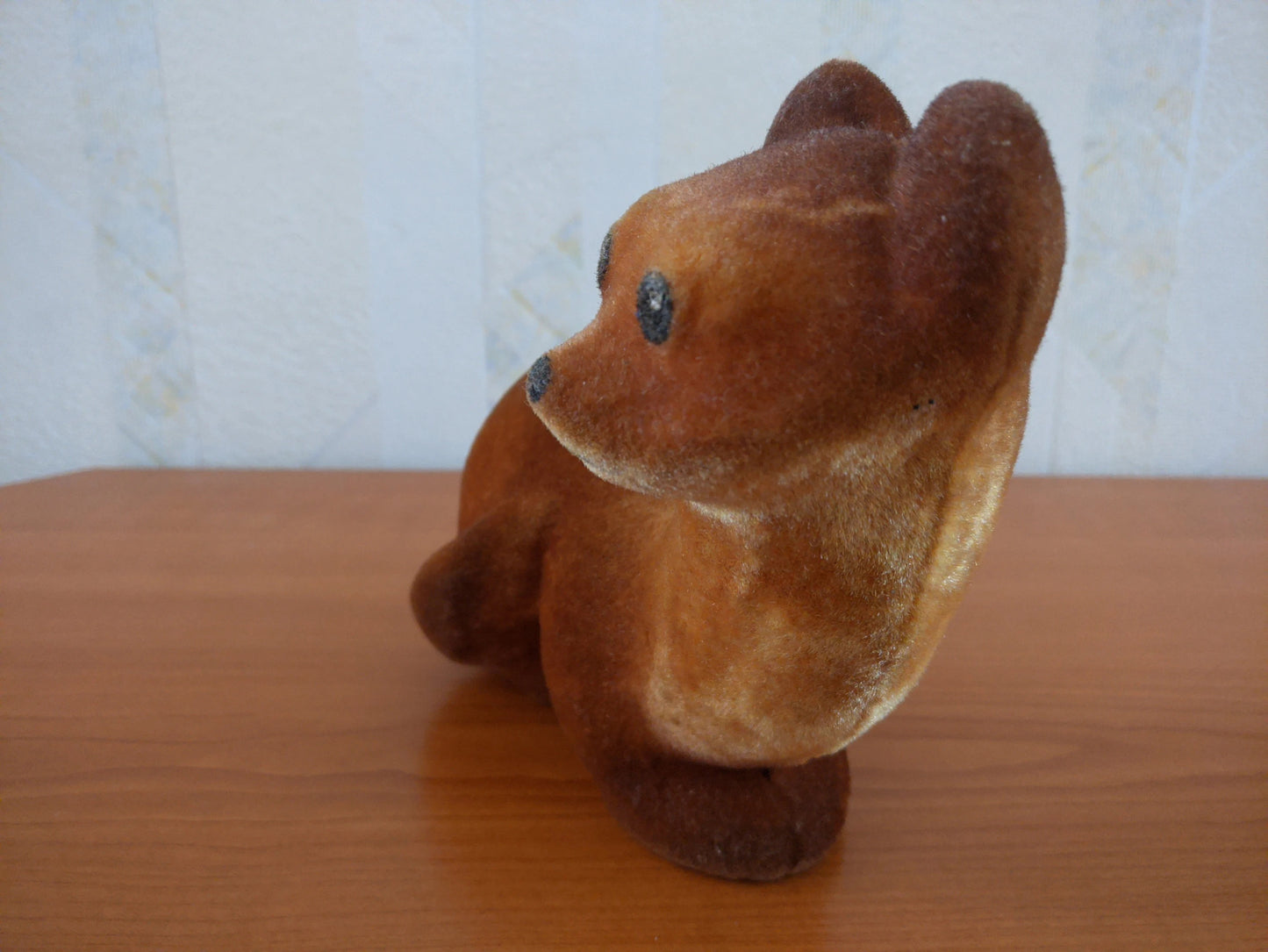 Collectible vintage plush toy from USSR - 1970s polymer soft toy WEASEL - Soviet time souvenir