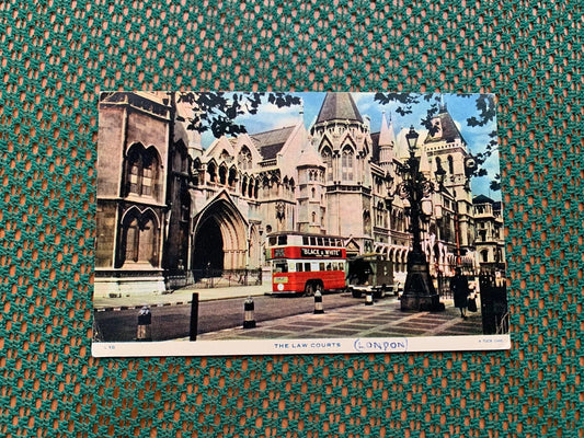Old postcard - Antique postcard - THE LAW COURTS (LONDON) - Raphael Tuck + Sons - The Rapholette Series - England - early 1900's
