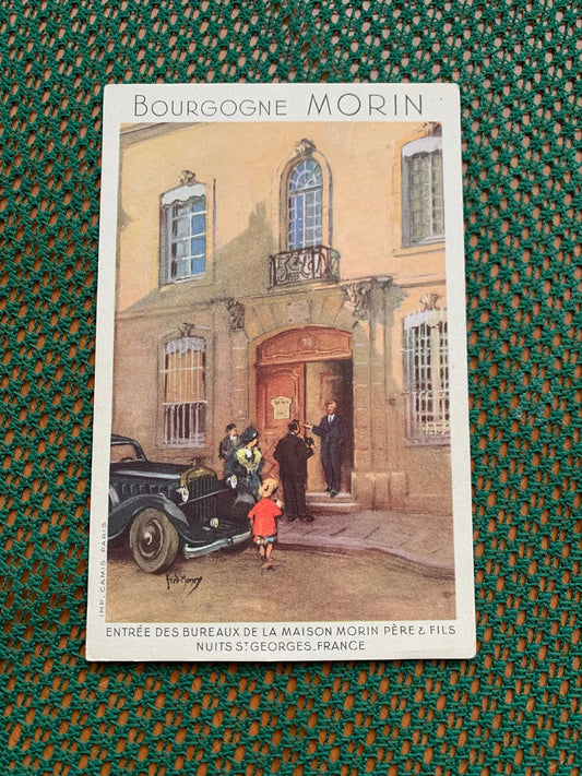 Old postcard - Antique postcard - BOURGOGNE MORIN - ENTRÉE DES BUREAUX DE LA MAISON MORIN PÈRE & FILS NUITS ST.GEORGES - FRANCE - early 1900's - unused