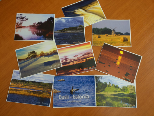 Set of 10 postcards - Estonian nature - 2000's - unused