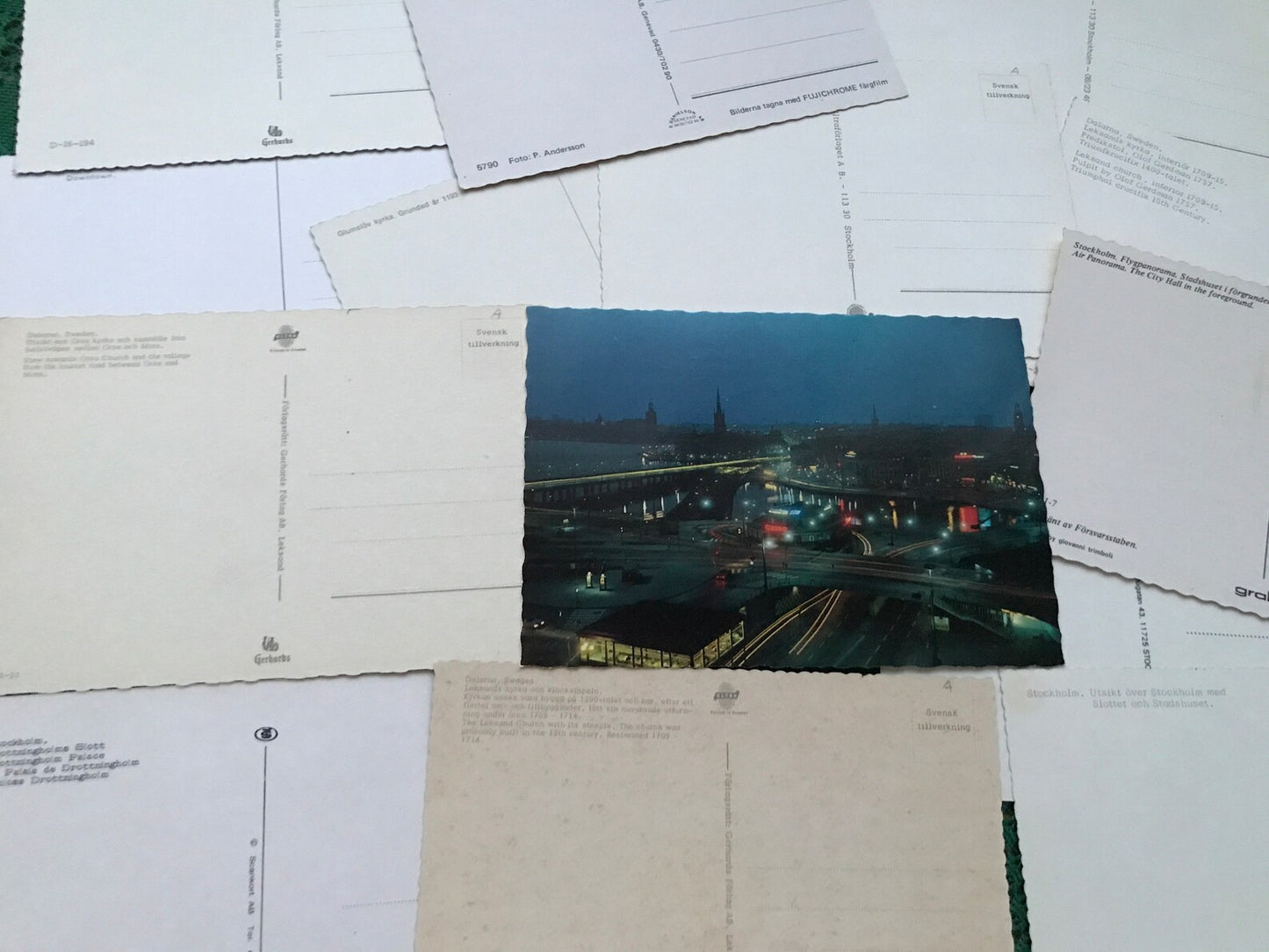 Set of 15 SWEDEN postcards from 2000s - Stockholm, Lund, Dalarna - Nordic Postcrossing viewcards