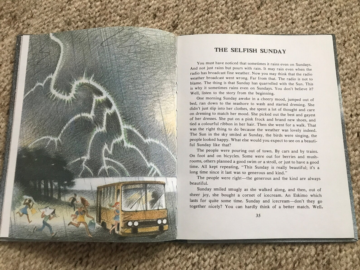 Vintage Estonian Children's Book in English - BEDTIME STORIES - 1989