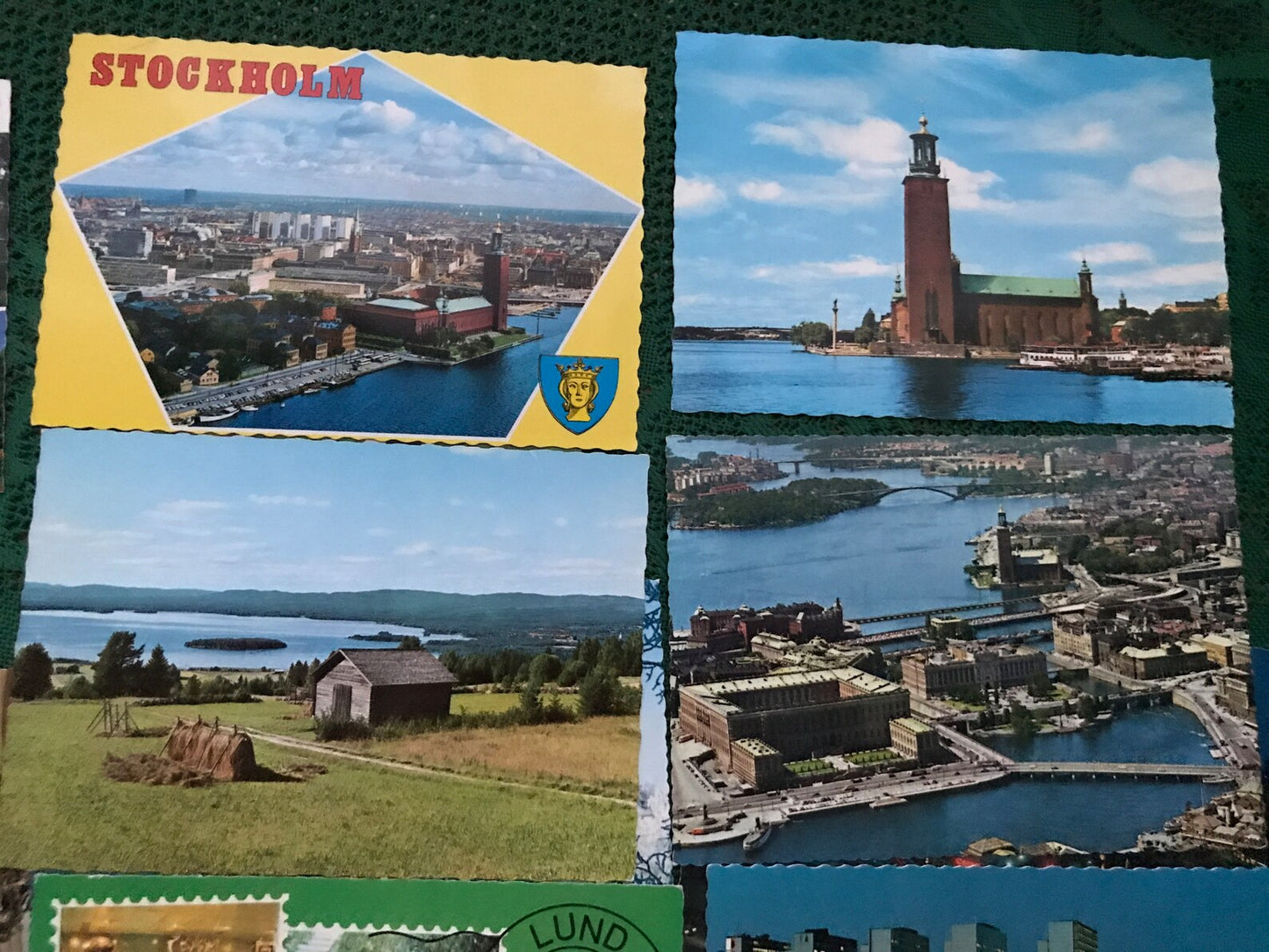 Set of 15 SWEDEN postcards from 2000s - Stockholm, Lund, Dalarna - Nordic Postcrossing viewcards
