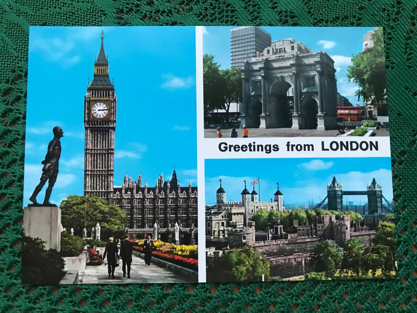 Set of 5 LONDON England postcards from 2000s - Collectible UK Postcrossing viewcards