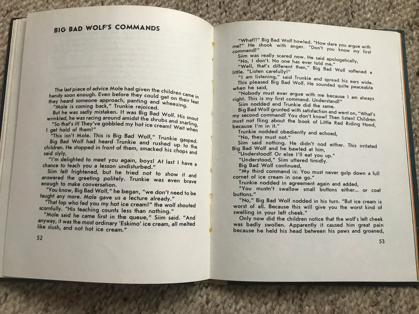 Vintage Children's Book in English - HOT ICE CREAM - 1983