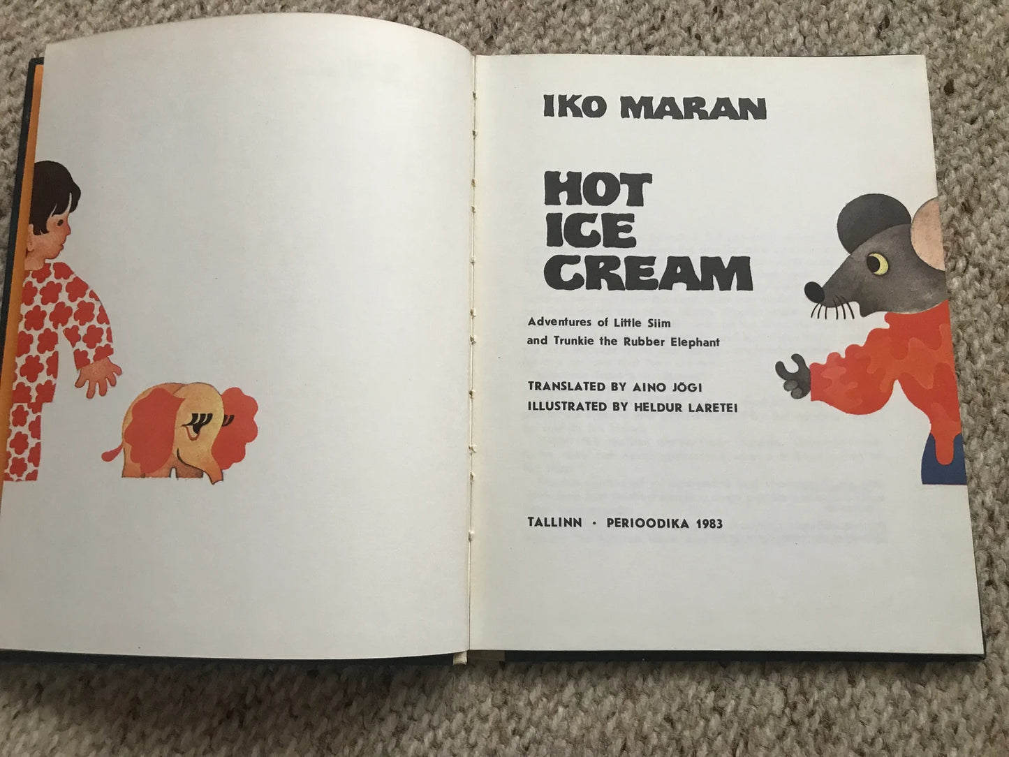 Vintage Children's Book in English - HOT ICE CREAM - 1983